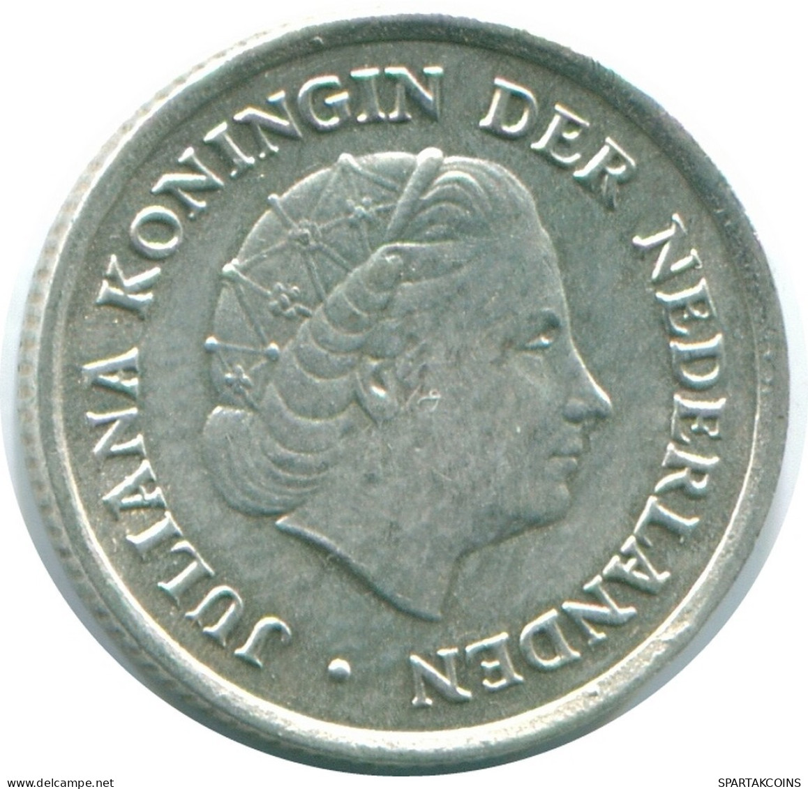 1/10 GULDEN 1966 ANTILLES NÉERLANDAISES ARGENT Colonial Pièce #NL12758.3.F.A - Antilles Néerlandaises