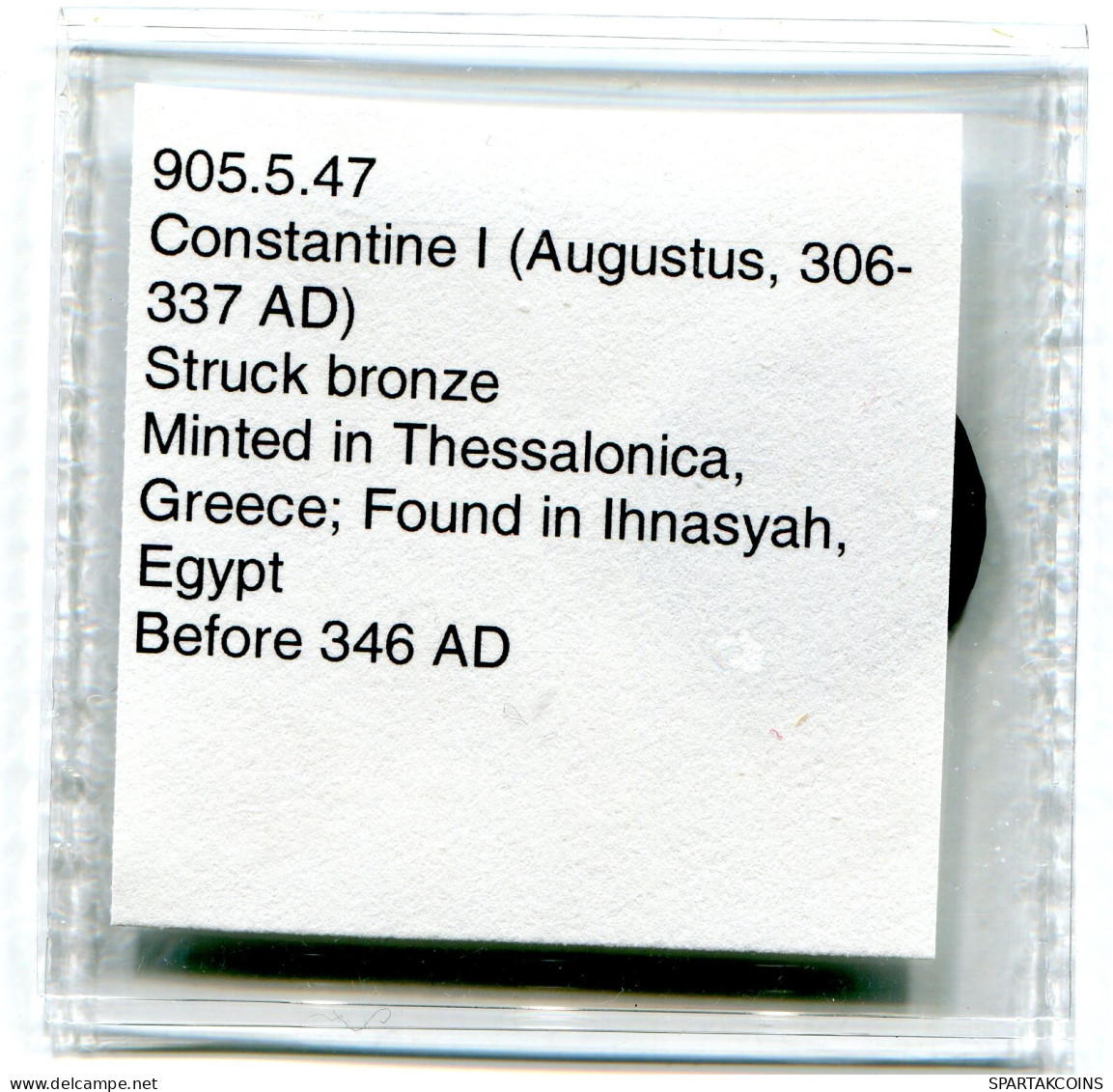 CONSTANTINE I THESSALONICA FROM THE ROYAL ONTARIO MUSEUM #ANC11128.14.U.A - The Christian Empire (307 AD To 363 AD)