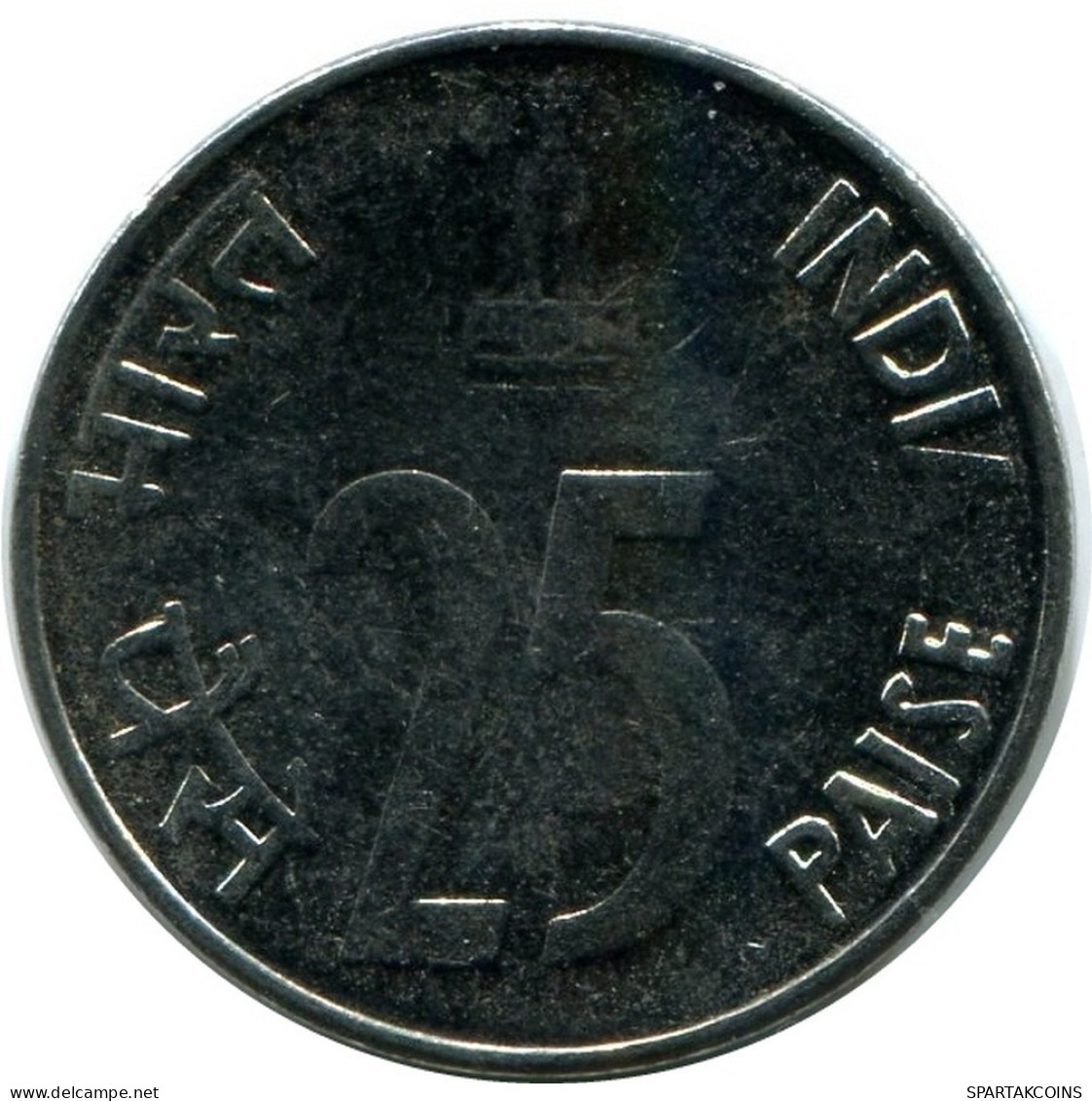 25 PAISE 1994 INDE INDIA UNC Rhinoceros Pièce #M10400.F.A - Inde