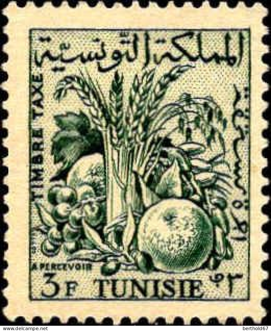 Tunisie (Rep) Taxe N** Yv:66/70 Fruits - Tunisia