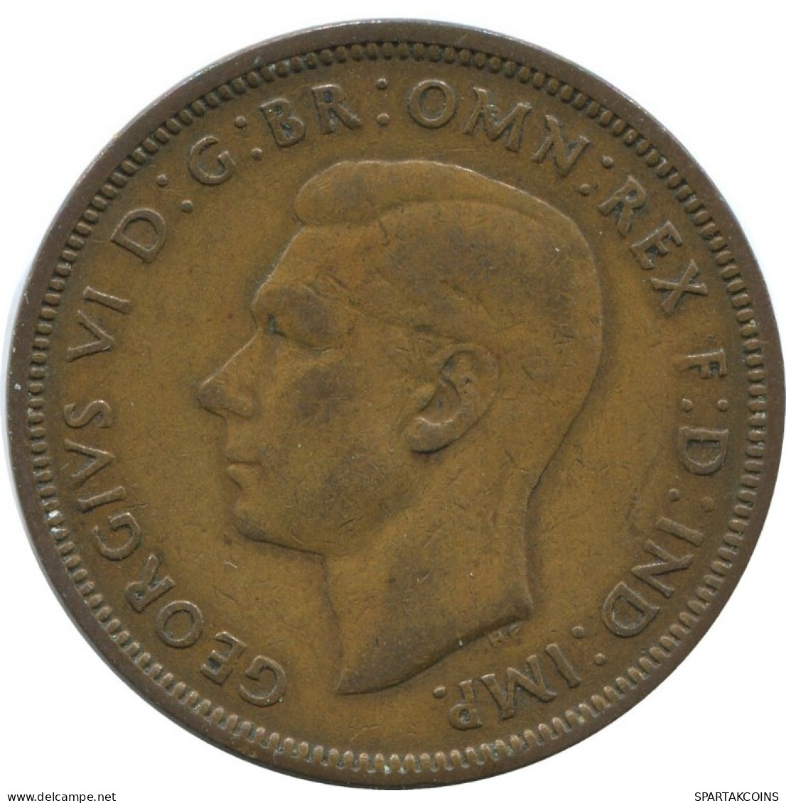 HALF PENNY 1944 UK GREAT BRITAIN Coin #AG819.1.U.A - C. 1/2 Penny