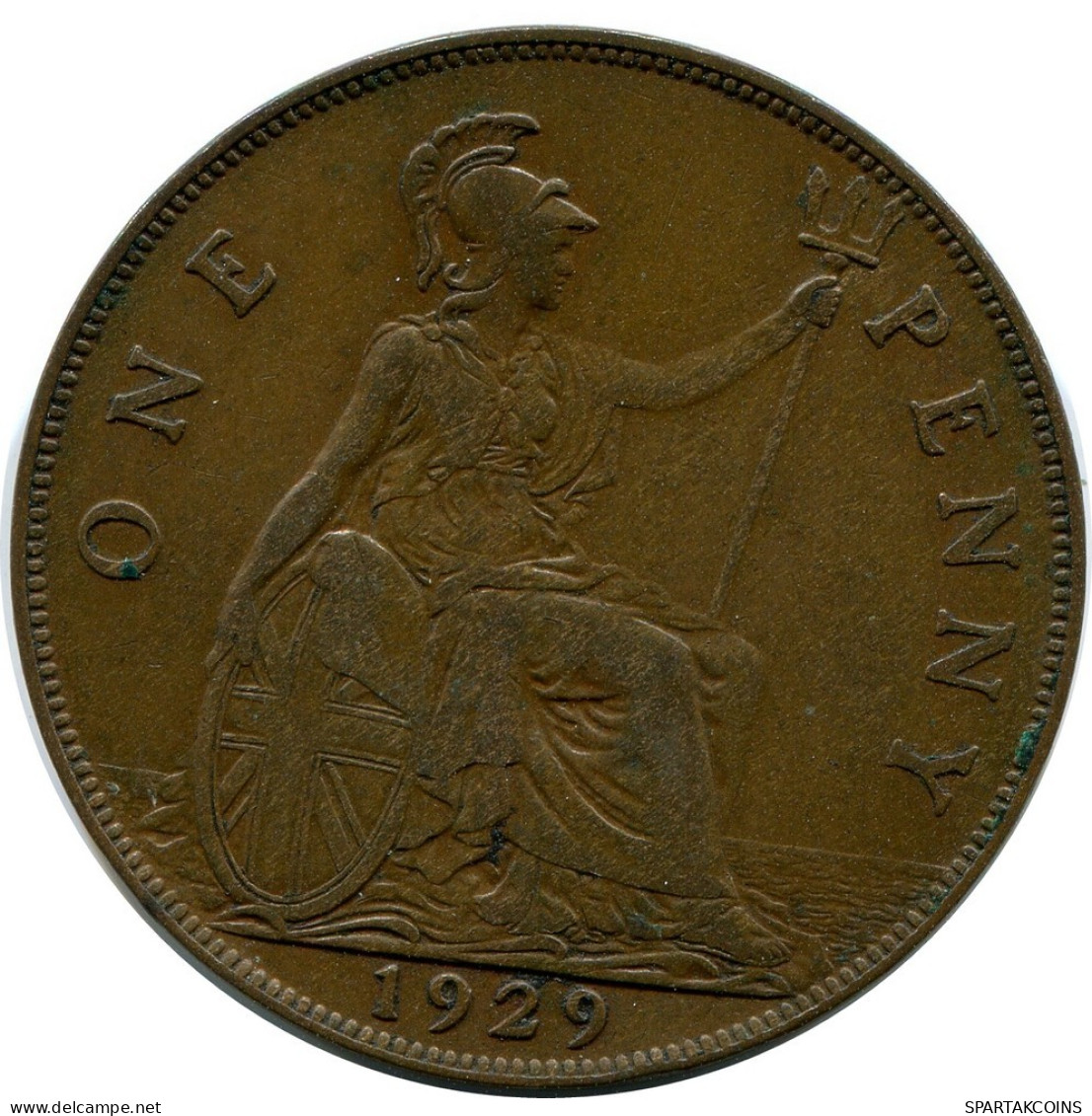 PENNY 1929 UK GBAN BRETAÑA GREAT BRITAIN Moneda #BB015.E.A - D. 1 Penny