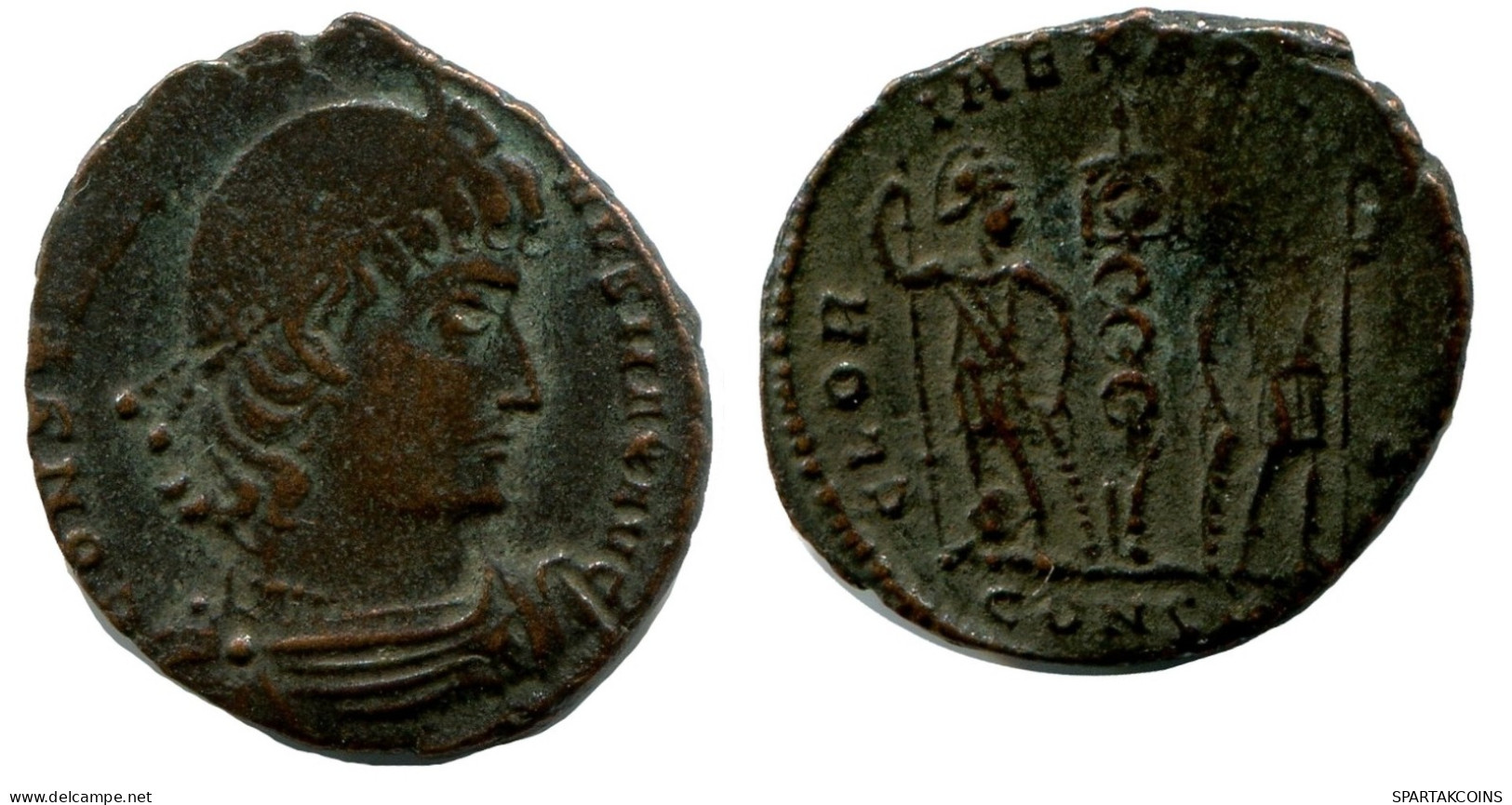 CONSTANTINE I CONSTANTINOPLE FROM THE ROYAL ONTARIO MUSEUM #ANC10808.14.D.A - Der Christlischen Kaiser (307 / 363)