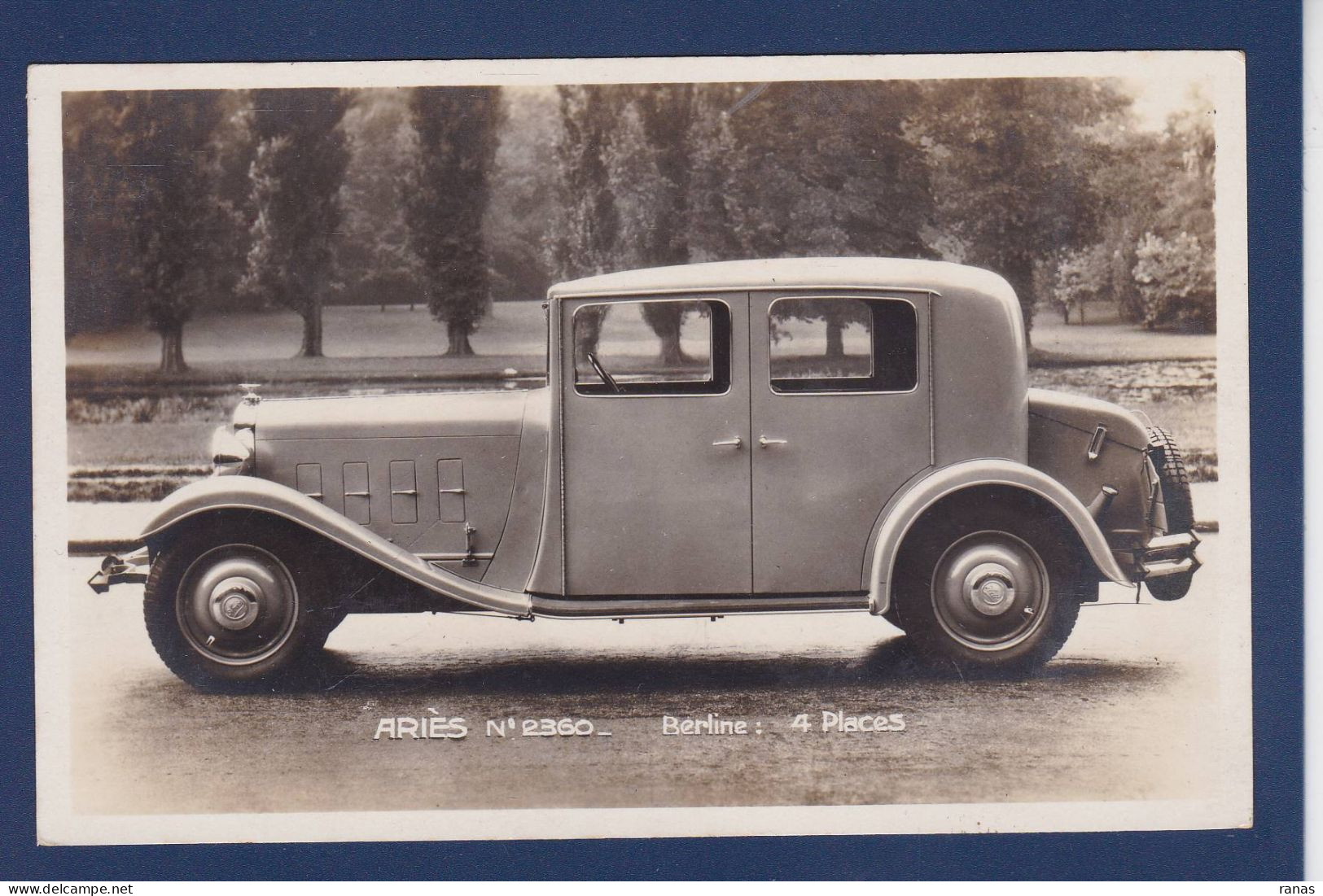 CPA Voiture Ariès Automobile Courbevoie Non Circulée - Passenger Cars