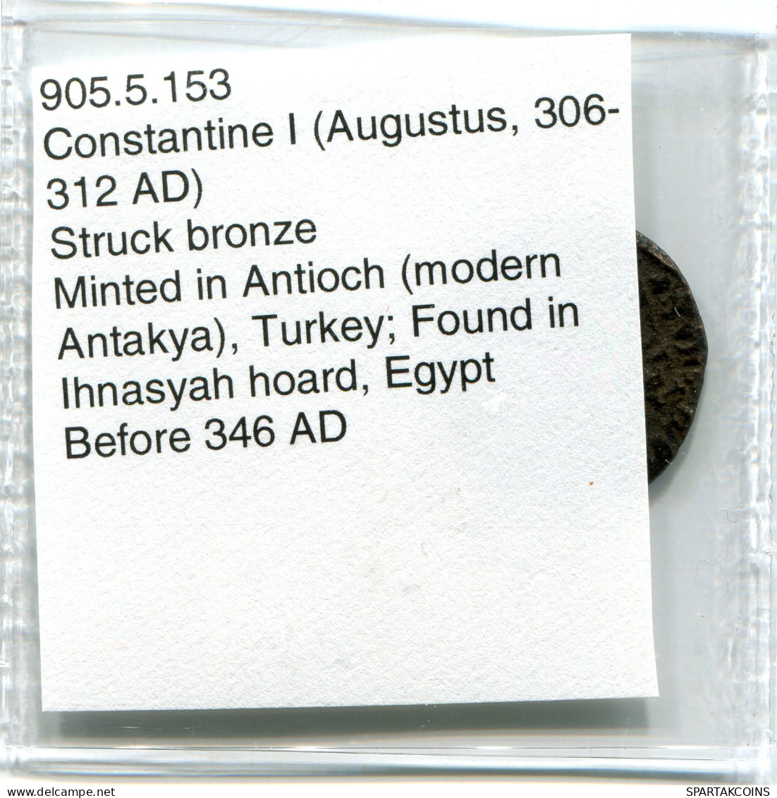 CONSTANTINE I MINTED IN ANTIOCH FOUND IN IHNASYAH HOARD EGYPT #ANC10616.14.F.A - El Impero Christiano (307 / 363)