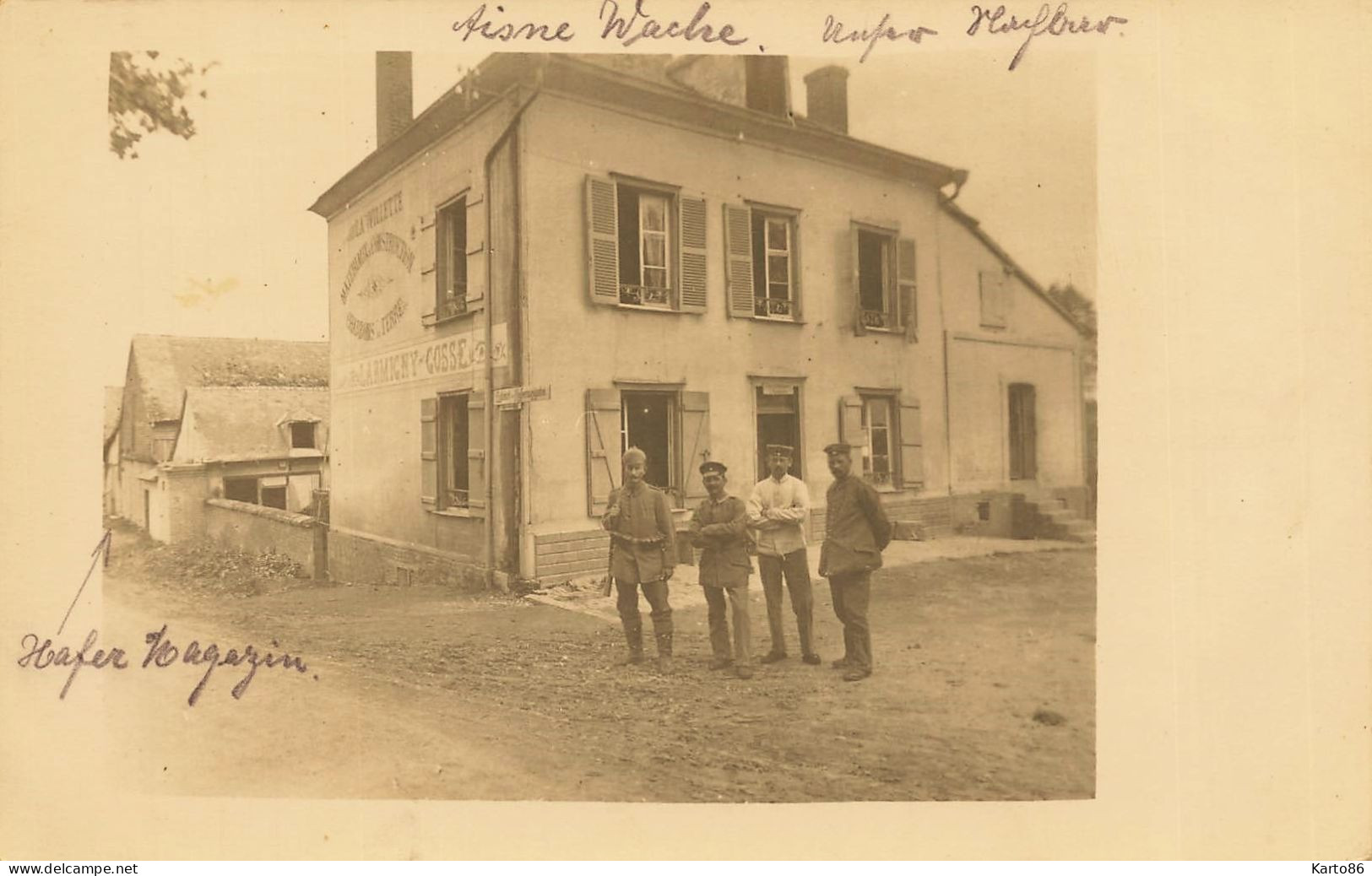 Château Porcien * RARE Carte Photo * Matériaux Construction La Villette LARMIGNY GOSSE * Ww1 Guerre 14/18 War - Chateau Porcien