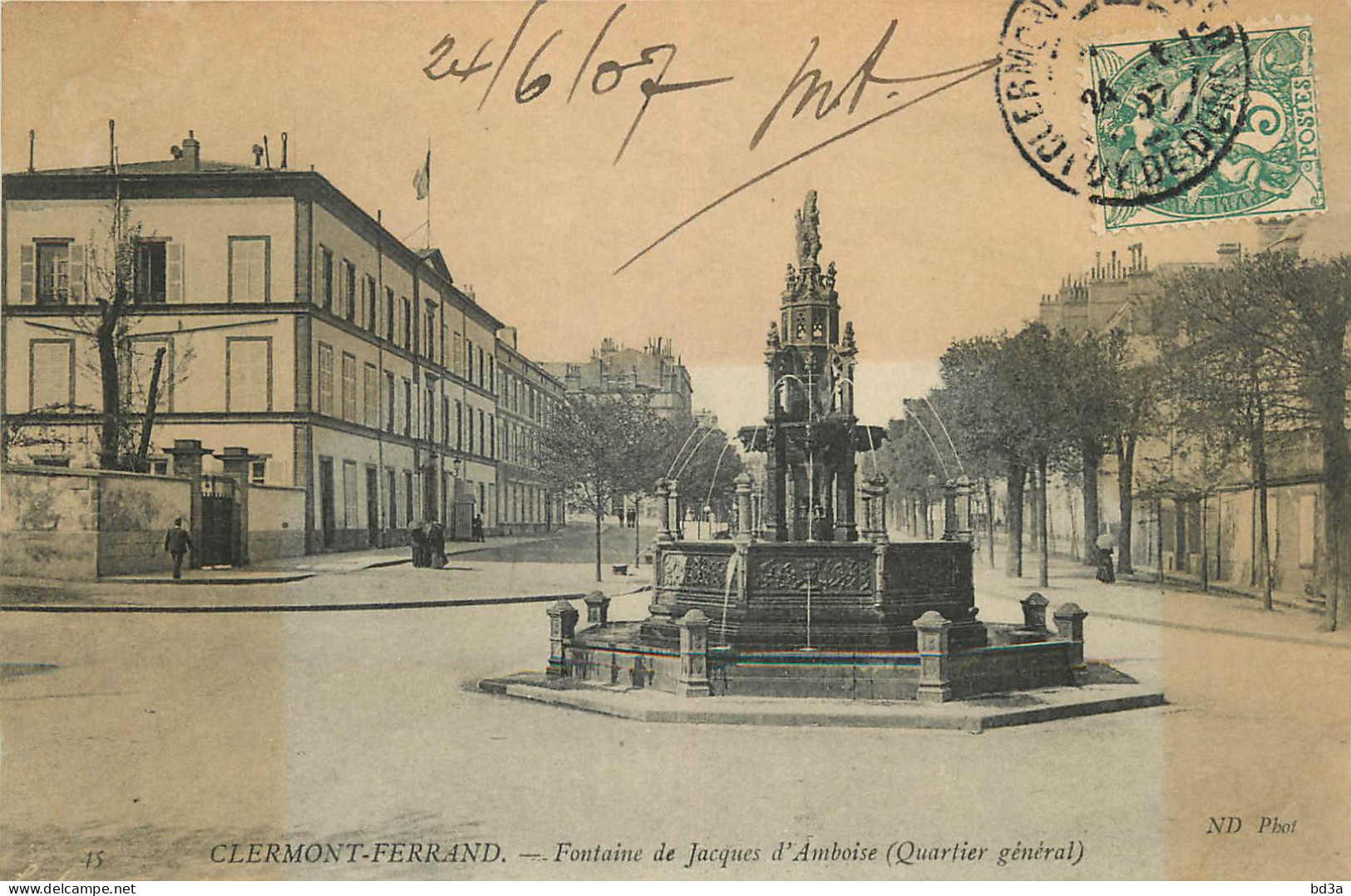 63 - CLERMONT FERRAND - FONTAINE DE JACQUES D'AMBOISE - Clermont Ferrand