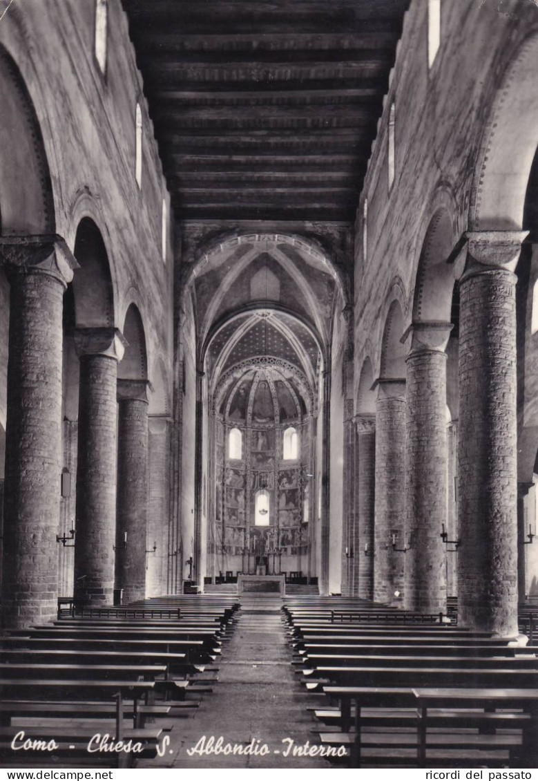 Cartolina Como - Chiesa S.abbondio - Interno - Como