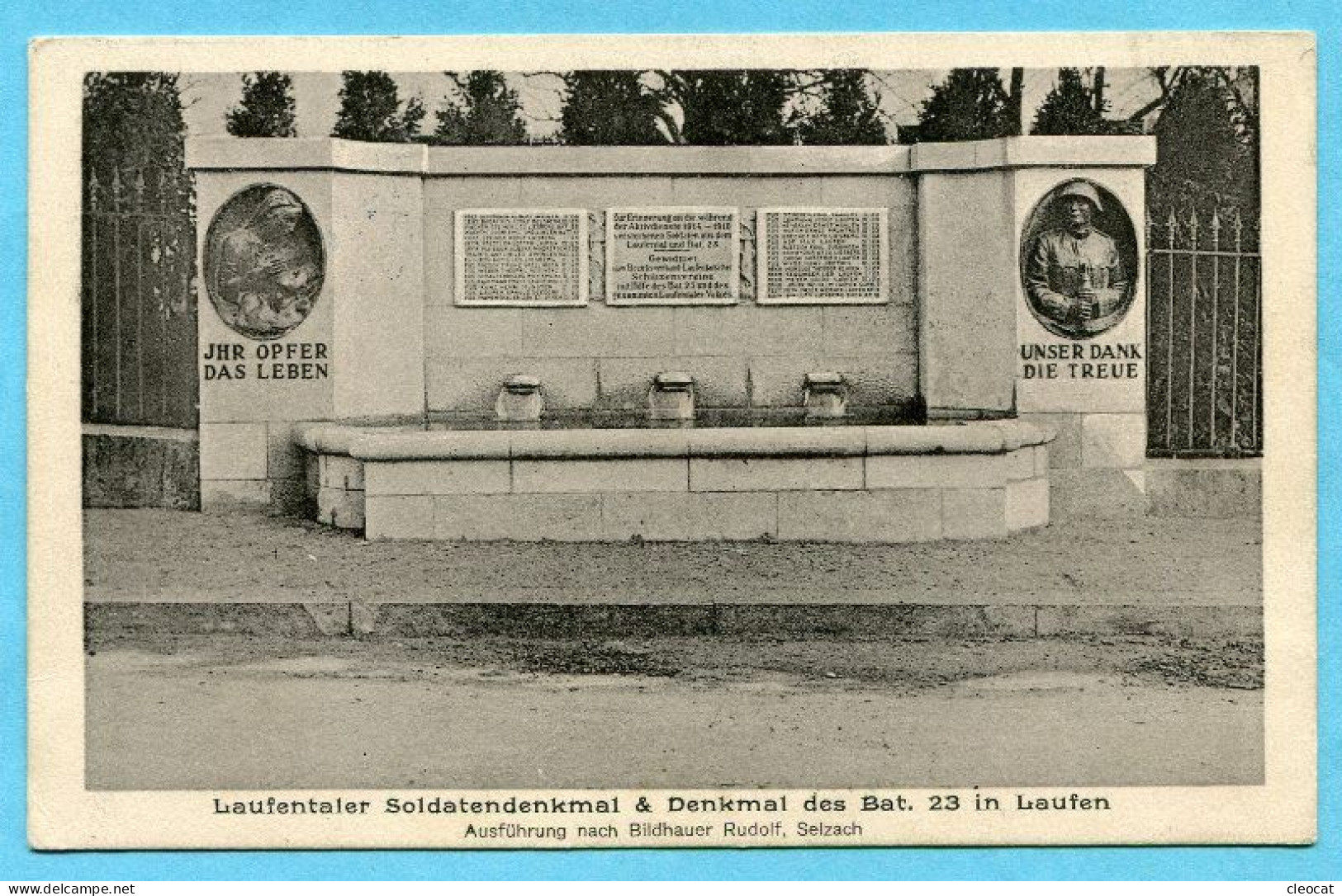 Offizielle Karte Mit Vignette Flugpost Laufen-Zürich 1924 - Eerste Vluchten