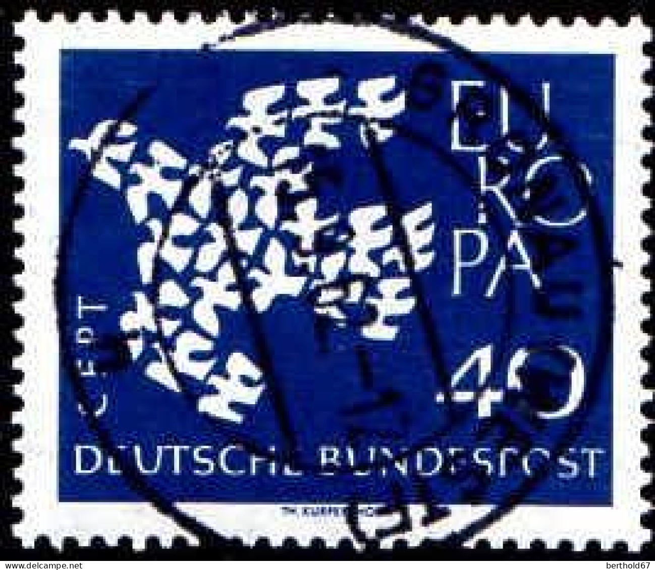 RFA Poste Obl Yv: 239/240 Europa Cept 19 Colombes (TB Cachet à Date) - Gebraucht