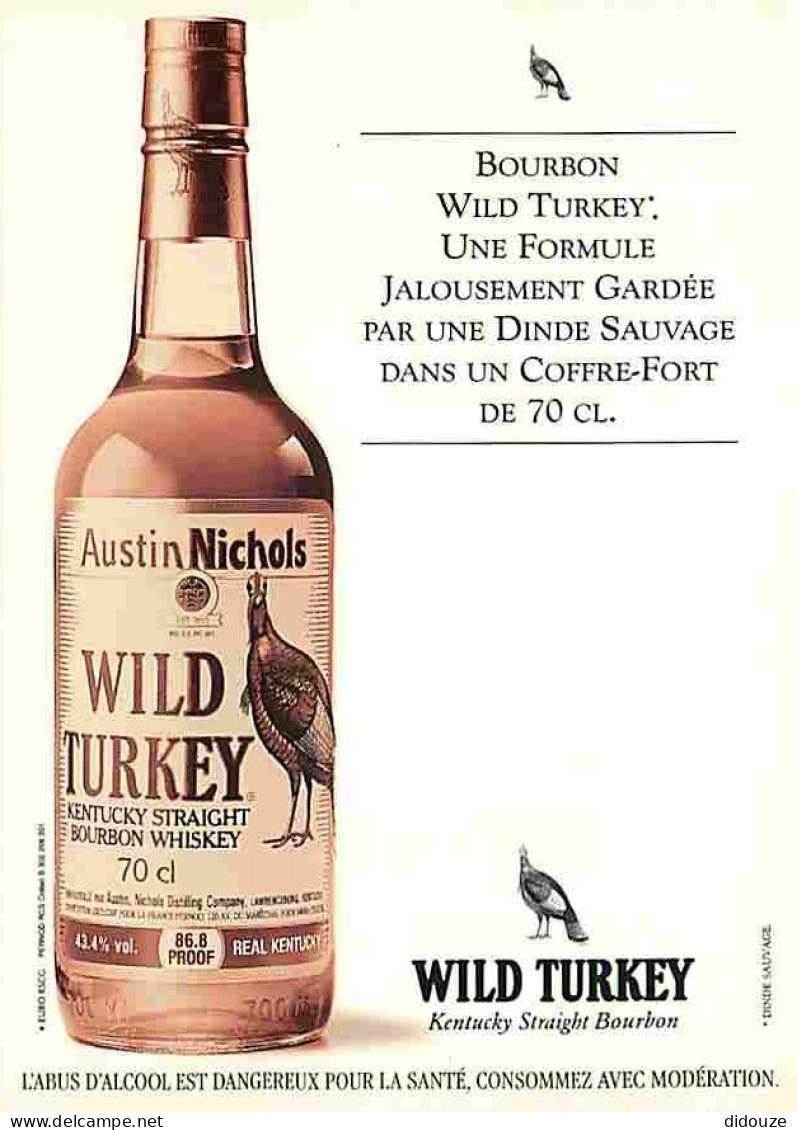 Publicite - Wild Turkey - Kentucky Straight Bourbon Whiskey - Whisky - Carte Neuve - CPM - Voir Scans Recto-Verso - Advertising
