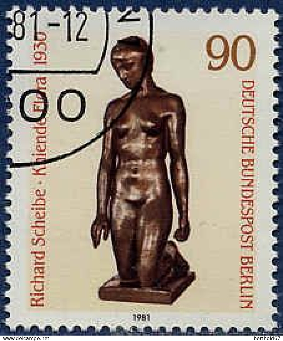 Berlin Poste Obl Yv:617/619 Art & Culture Sculptures (beau Cachet Rond) - Usati