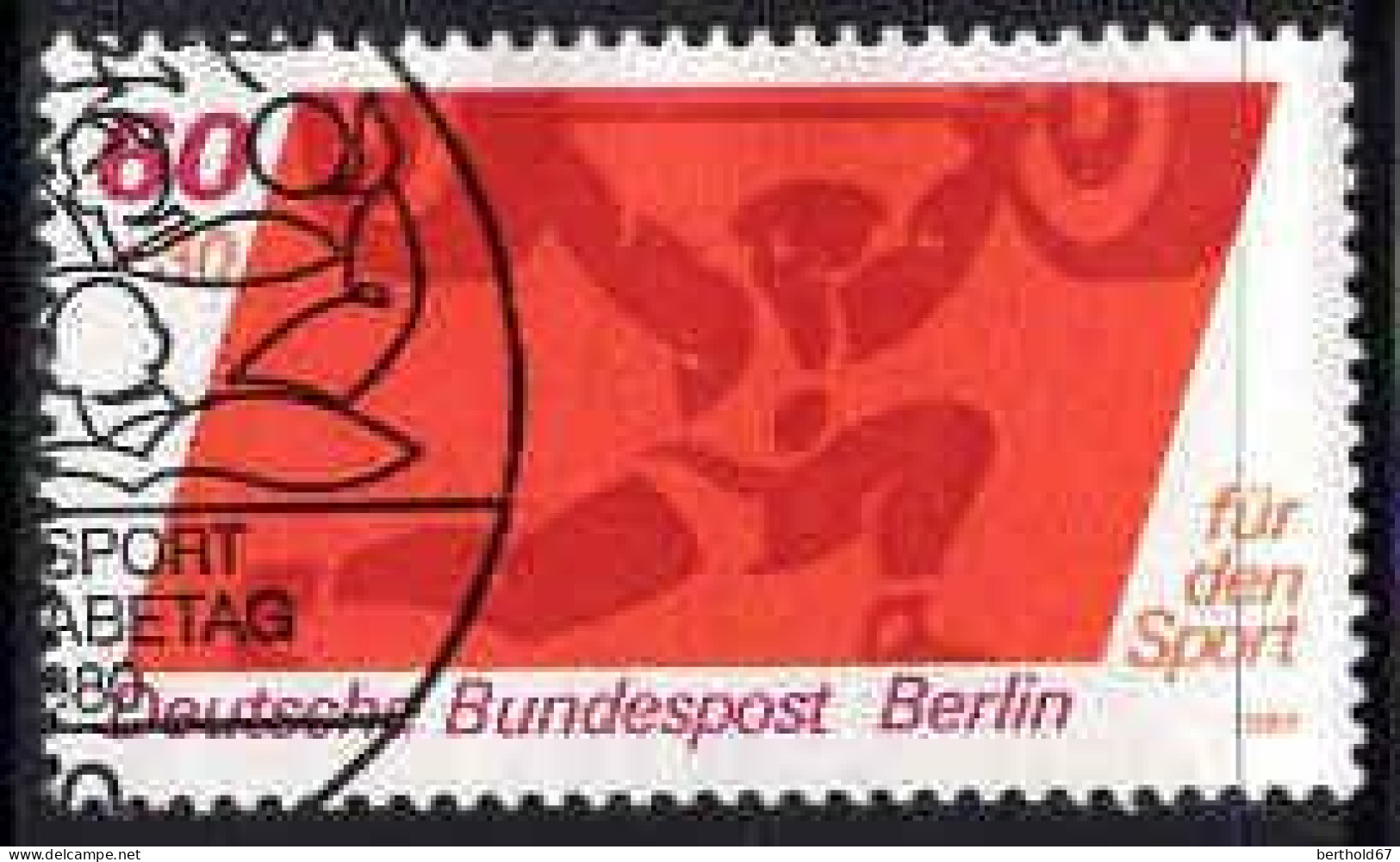 Berlin Poste Obl Yv:582/584 Pour Le Sport Javelot Haltérophilie & Water Polo (TB Cachet Rond) - Oblitérés