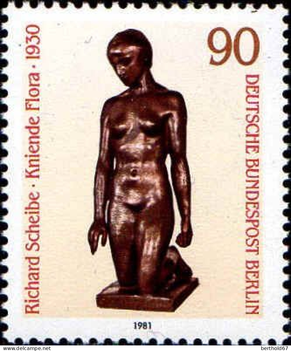 Berlin Poste N** Yv:617/619 Sculptures De Kolbe Barlach & Scheibe - Nuevos