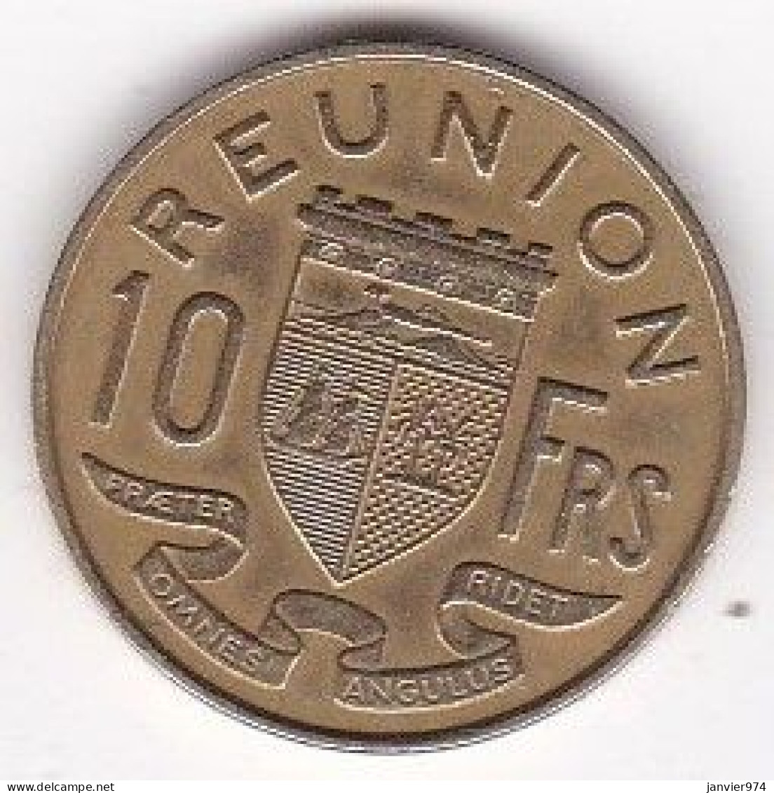 Ile De La Réunion 10 Francs 1964 , En Bronze Aluminium , Lec# 80 - Réunion