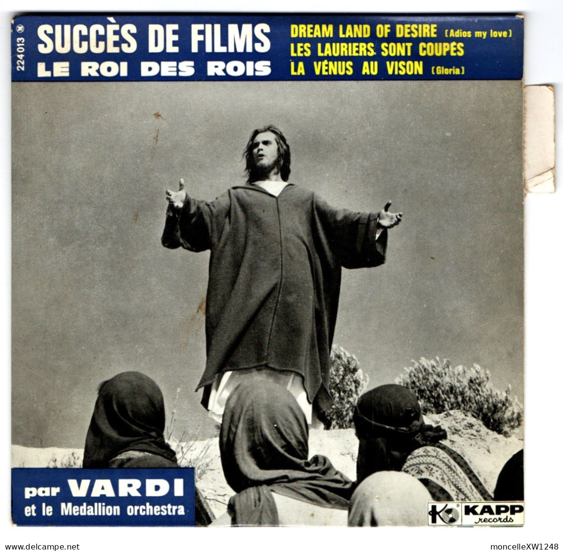 Vardi Et Le Médallion Orchestra - 45 T EP Le Roi Des Rois (1962) - 45 T - Maxi-Single