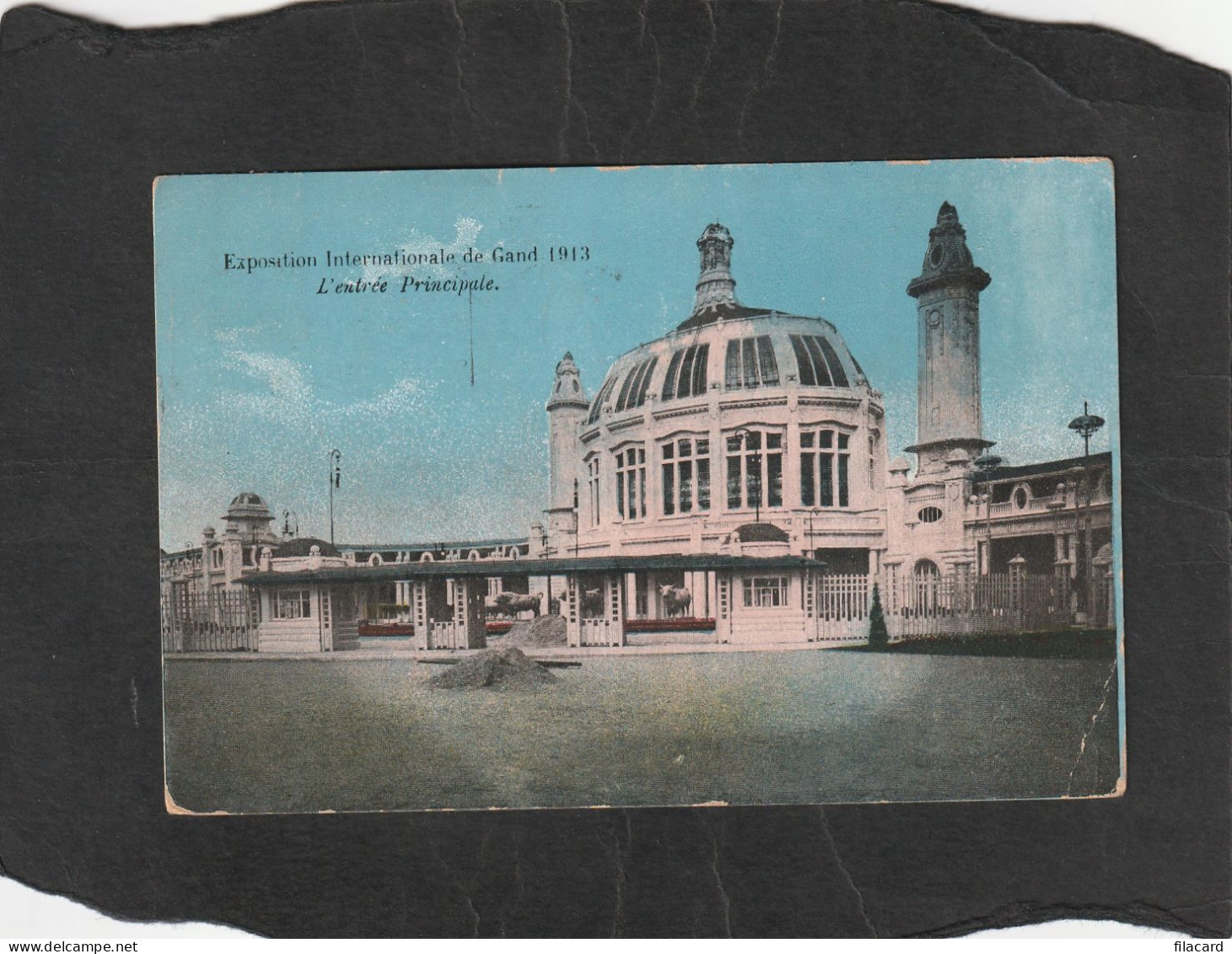 128969          Belgio,     Exposition   Internationale  De  Gand   1913,    L"entree  Principale,  VG   1913 - Exhibitions