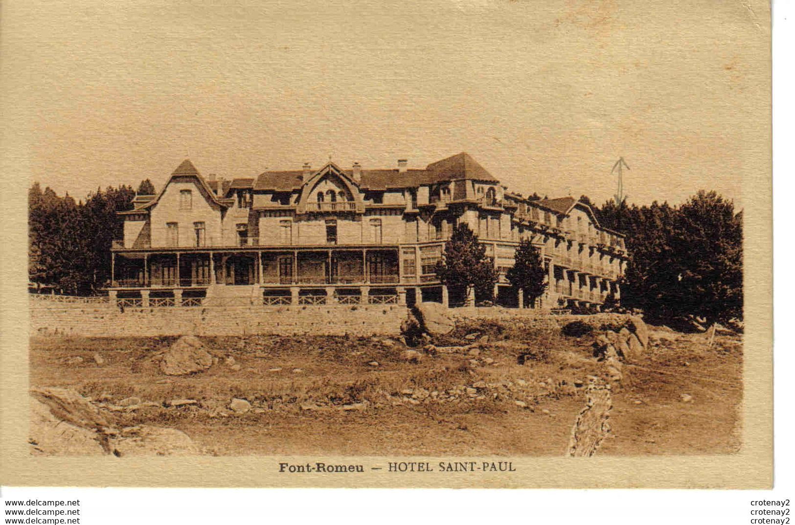 66 FONT ROMEU Vers Prades Hôtel Saint St Paul édition Goudin - Prades