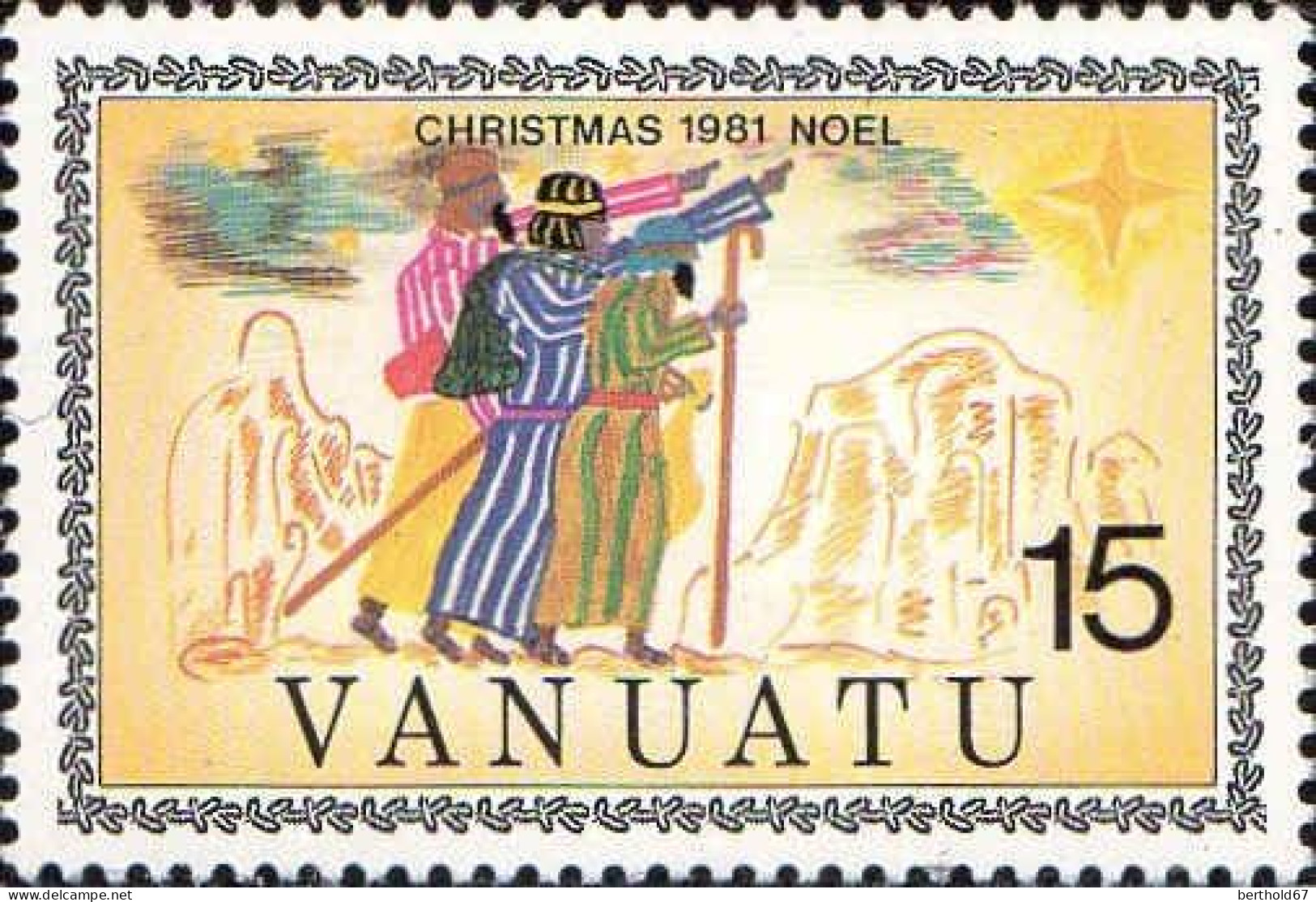 Vanuatu Poste N** Yv:635/638 Noël Christmas - Vanuatu (1980-...)