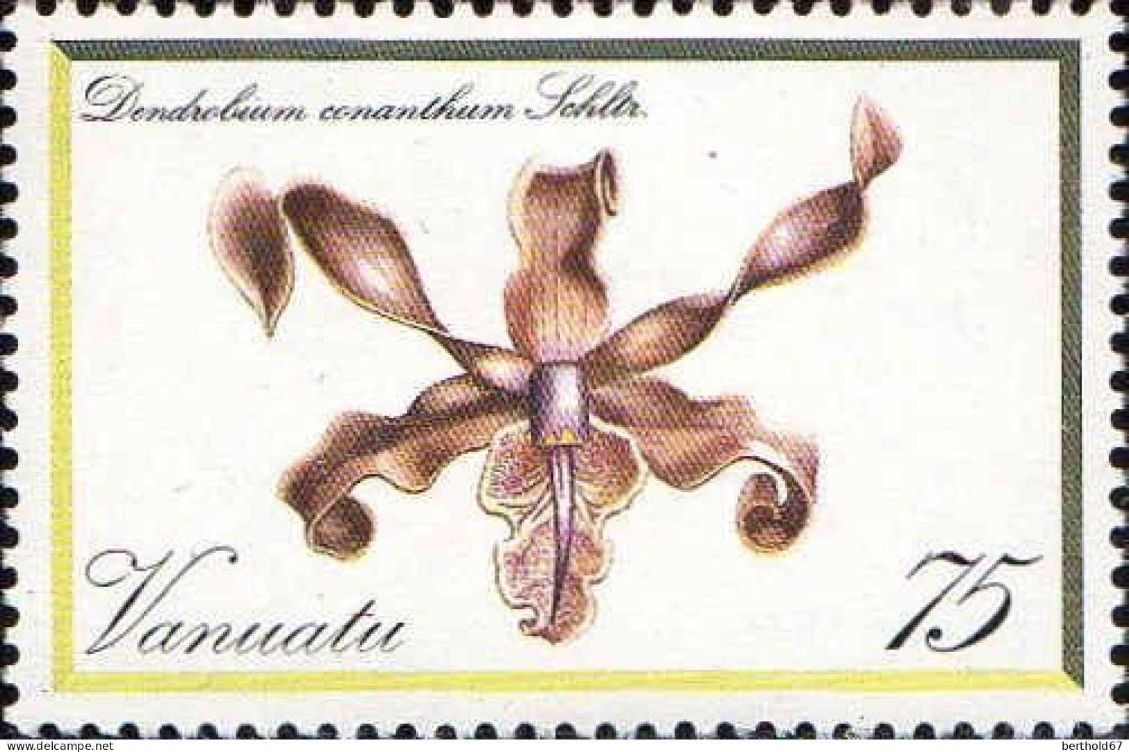 Vanuatu Poste N** Yv:643/656 Orchidées