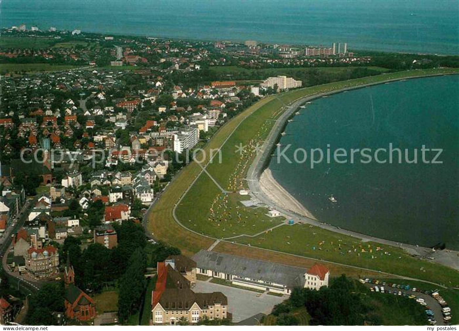 72845165 Cuxhaven Nordseebad Grimmershoernbucht Fliegeraufnahme Cuxhaven - Cuxhaven