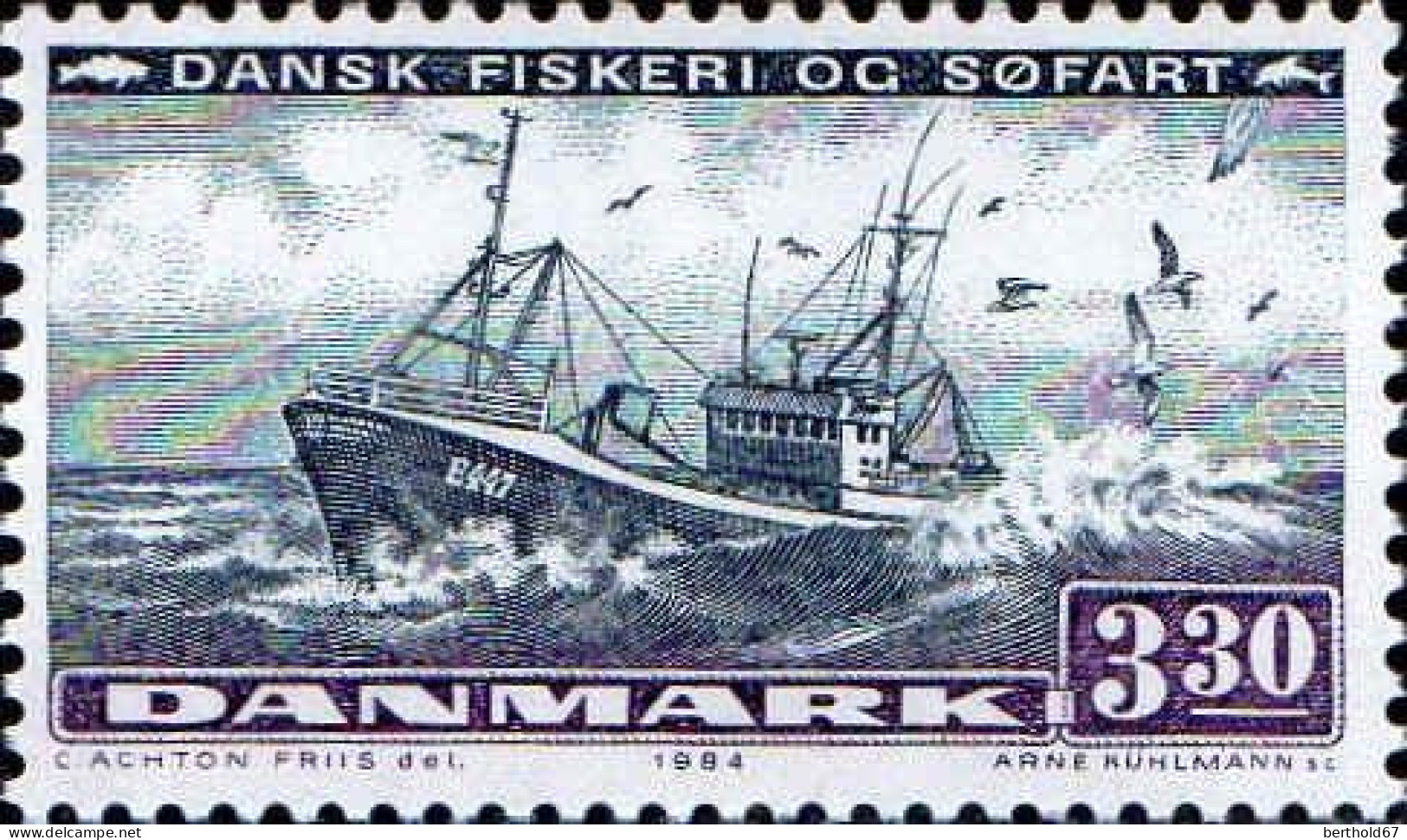 Danemark Poste N** Yv: 815/818 Transports Maritime & Pêche Au Danemark - Neufs