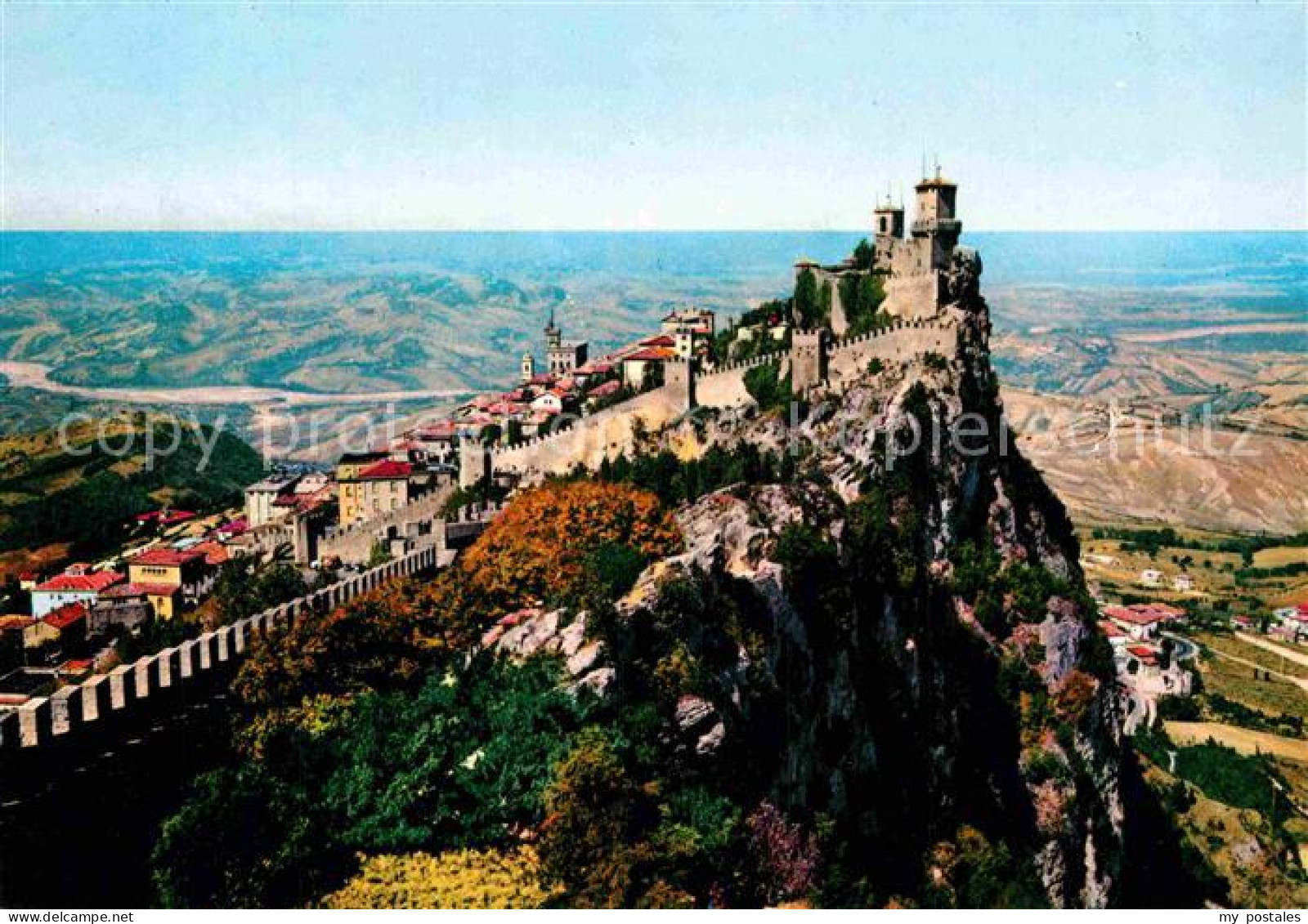 72844885 San Marino Repubblica Fliegeraufnahme Mit Burg San Marino - San Marino