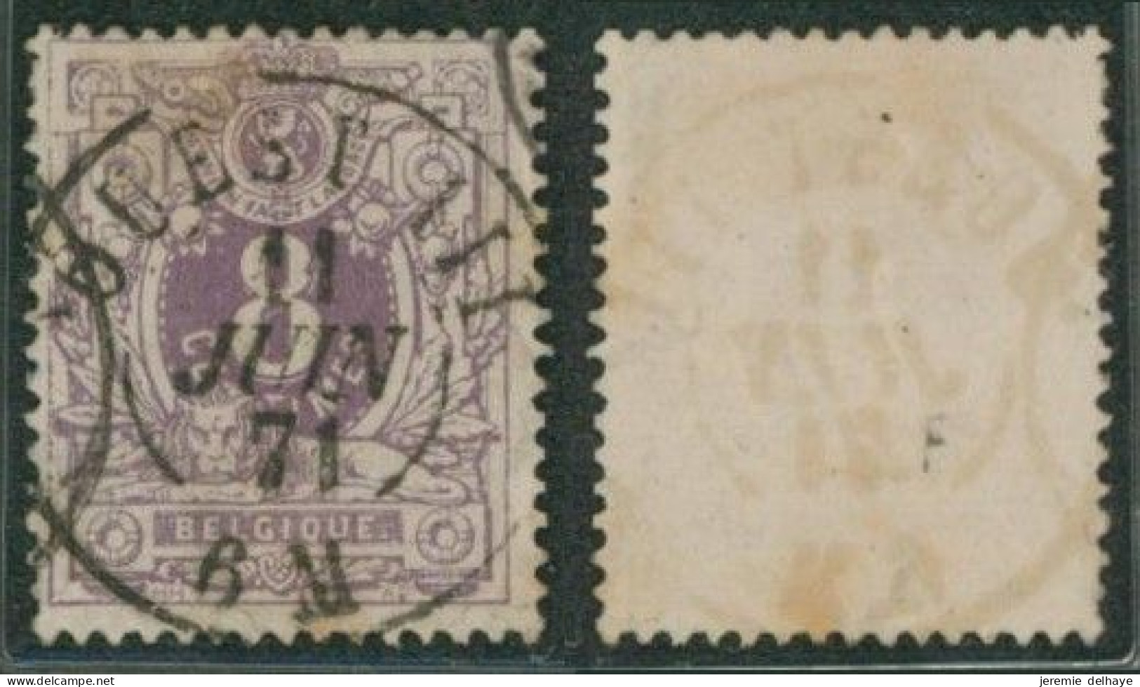 émission 1869 - N°29 Obl Double Cercle Ambulant "Ouest III" (1871). Superbe - 1869-1888 Lying Lion