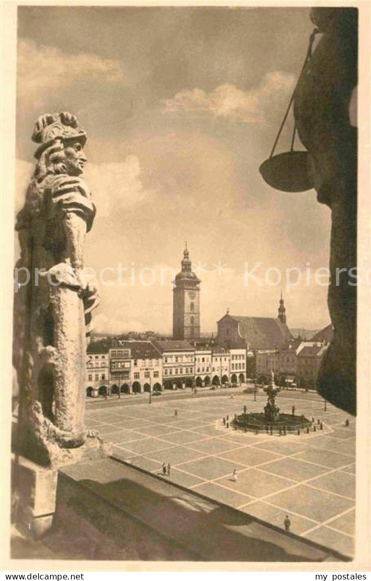 72843414 Budweis Ceske Budejowice Marktplatz Denkmal  - Czech Republic