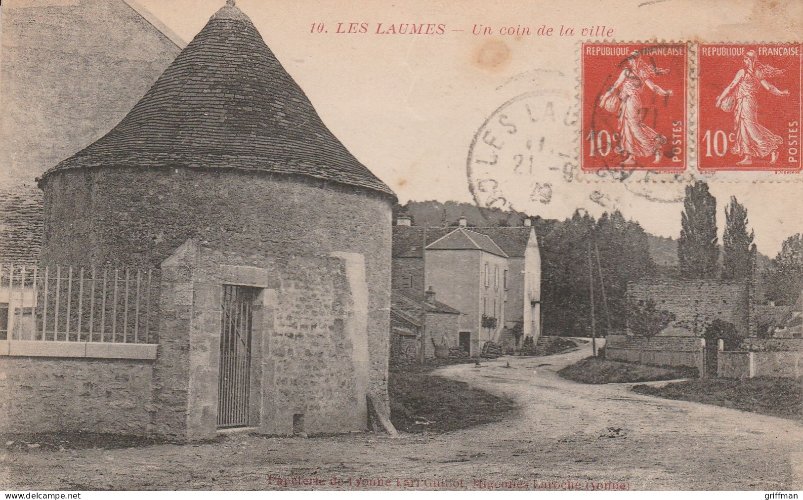 LES LAUMES UN COIN DE LA VILLE 1929 TBE - Autres & Non Classés