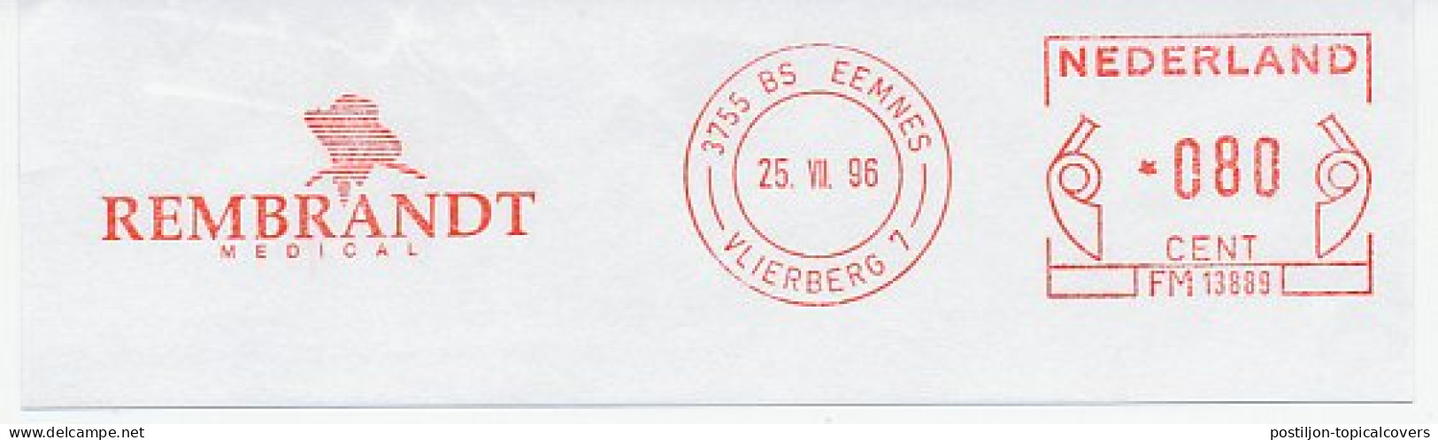 Meter Cut Netherlands 1996 Rembrandt - Medical - Autres & Non Classés