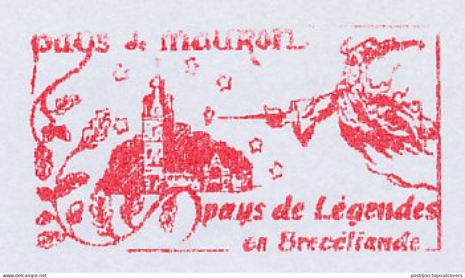 Meter Cover France 2002 Mauron - Country Of Legends - Wizard - Church - Verhalen, Fabels En Legenden