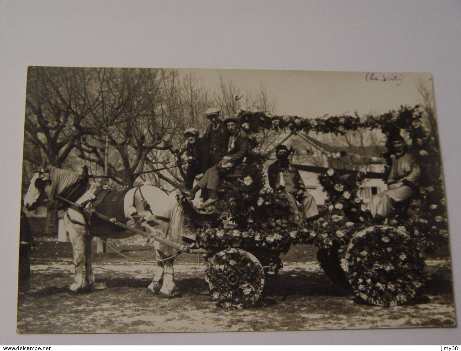 DROME-CARTE PHOTO SOUVENIR DE LORIOL 14 MARS 1926 -PHOTO PAUL BOYER -ANIMEE - Loriol