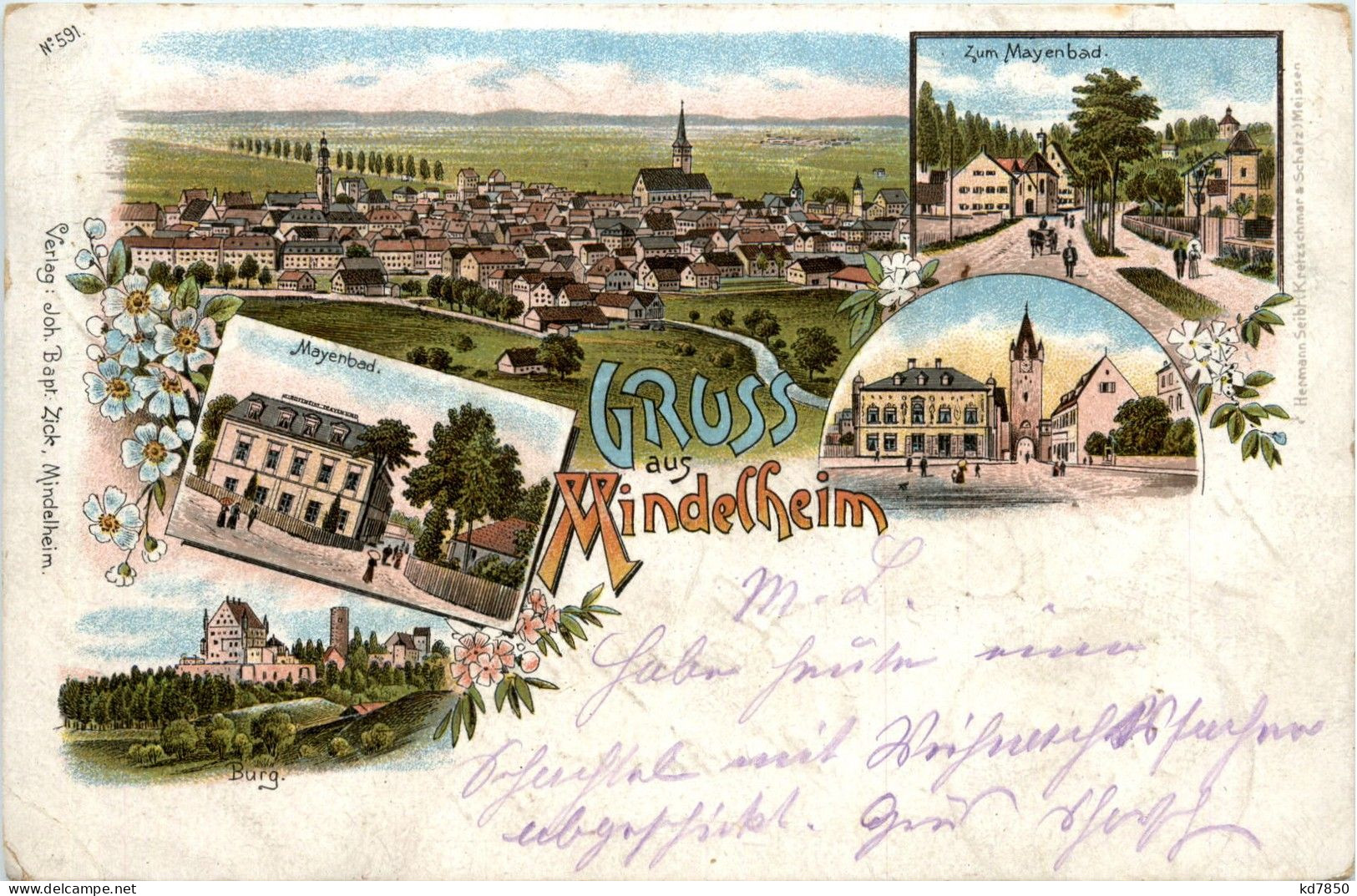 Gruss Aus Mindelheim - Litho - Mindelheim