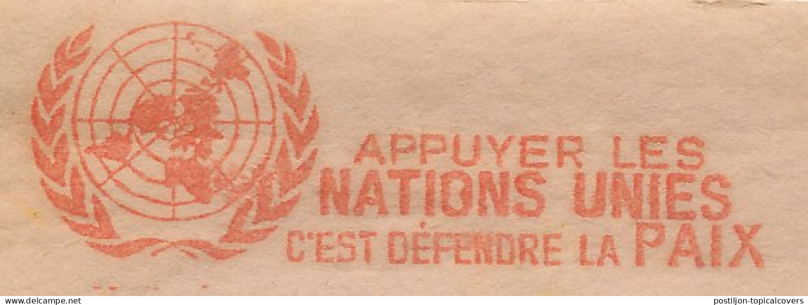 Meter Cut France 1955 To Support The United Nations Is To Defend Peace - ONU