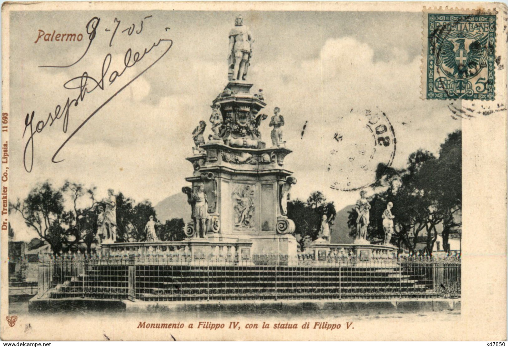 Palermo - Monumento A Filippo IV - Palermo