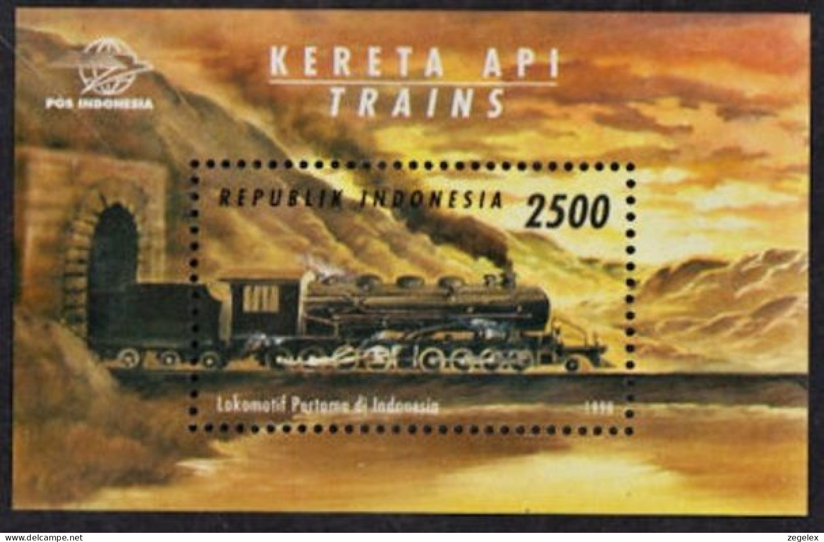 Indonesia 1998 Train MNH ** ZBL 1887 Block B150 - Indonesia