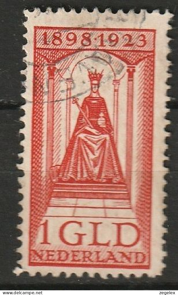 1923 Jubileum 1 GLD Tanding 11,5x11,5 NVPH 129 -  Cancelled/gestempeld - Oblitérés