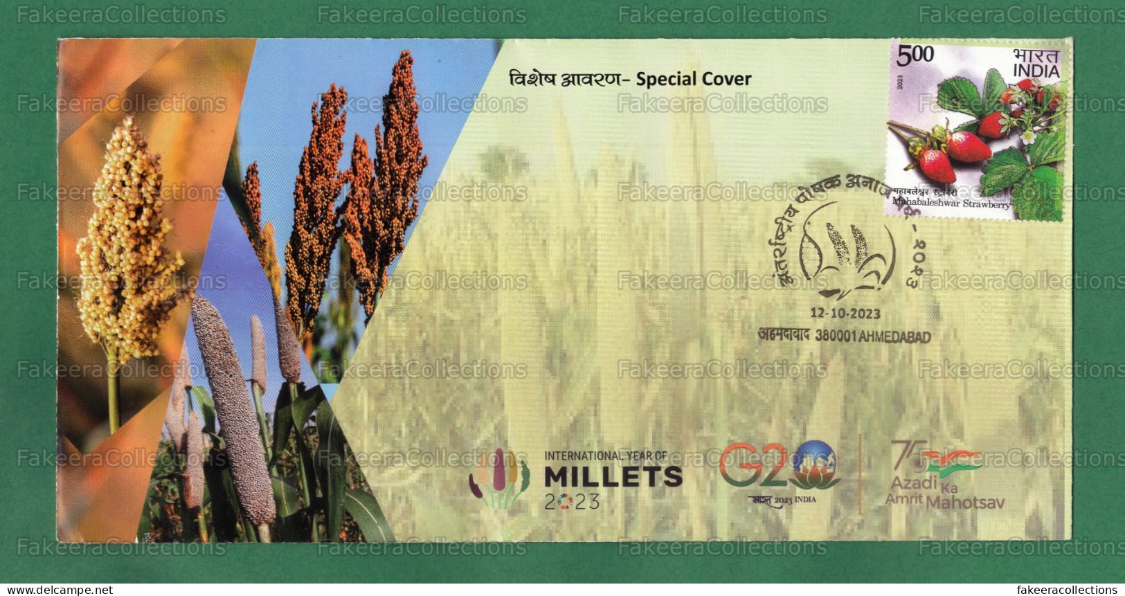 INDIA 2023 Inde Indien - INTERNATIONAL YEAR OF MILLET - Special Postmark Cancellation Cover Ahmedabad 12.10.2023 - Food - Other & Unclassified