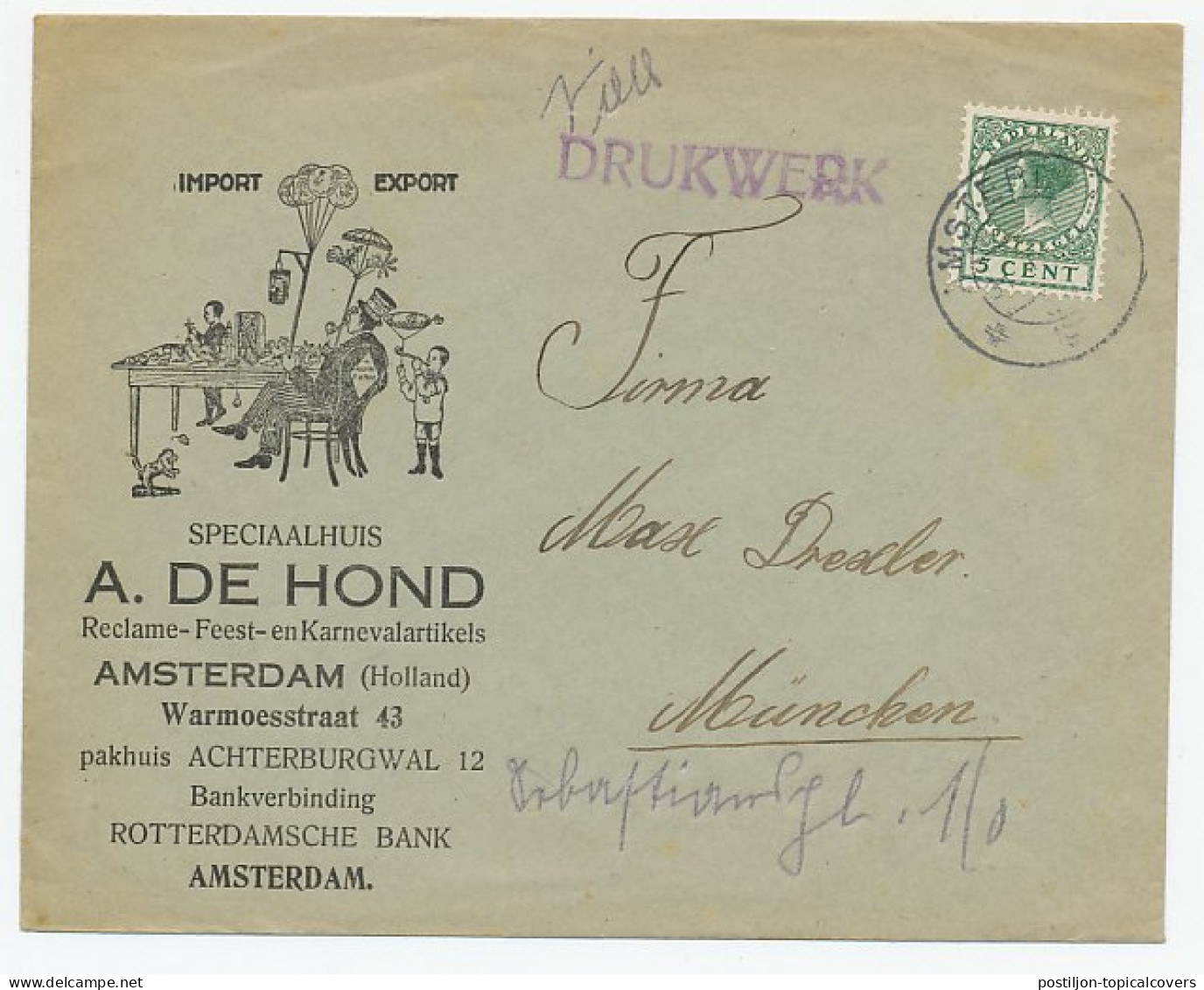 Firma Envelop Amsterdam 19?? - Feest / Carnaval / Reclame - Unclassified