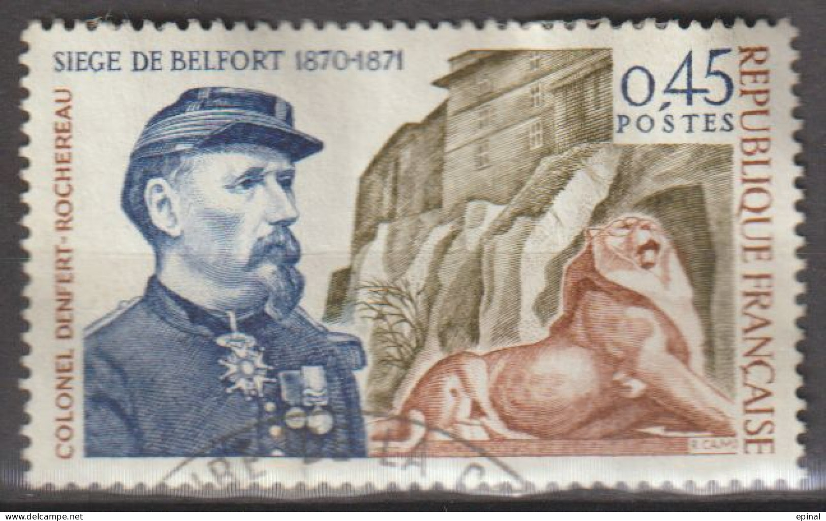 FRANCE : N° 1660 Oblitéré (Siège De Belfort) - PRIX FIXE - - Used Stamps