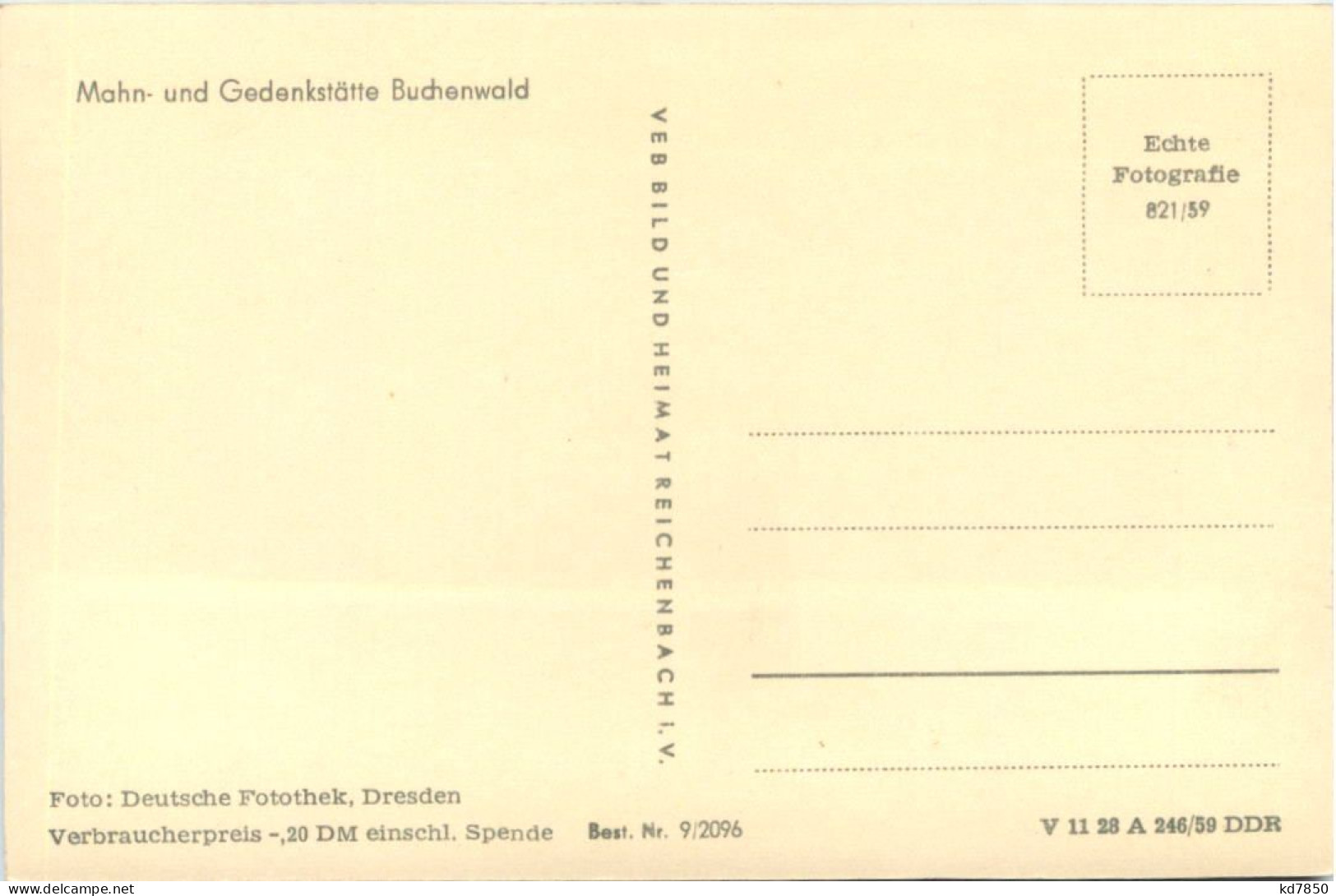 Mahn Und Gedenkstätte Buchenwald - Weimar - Weimar