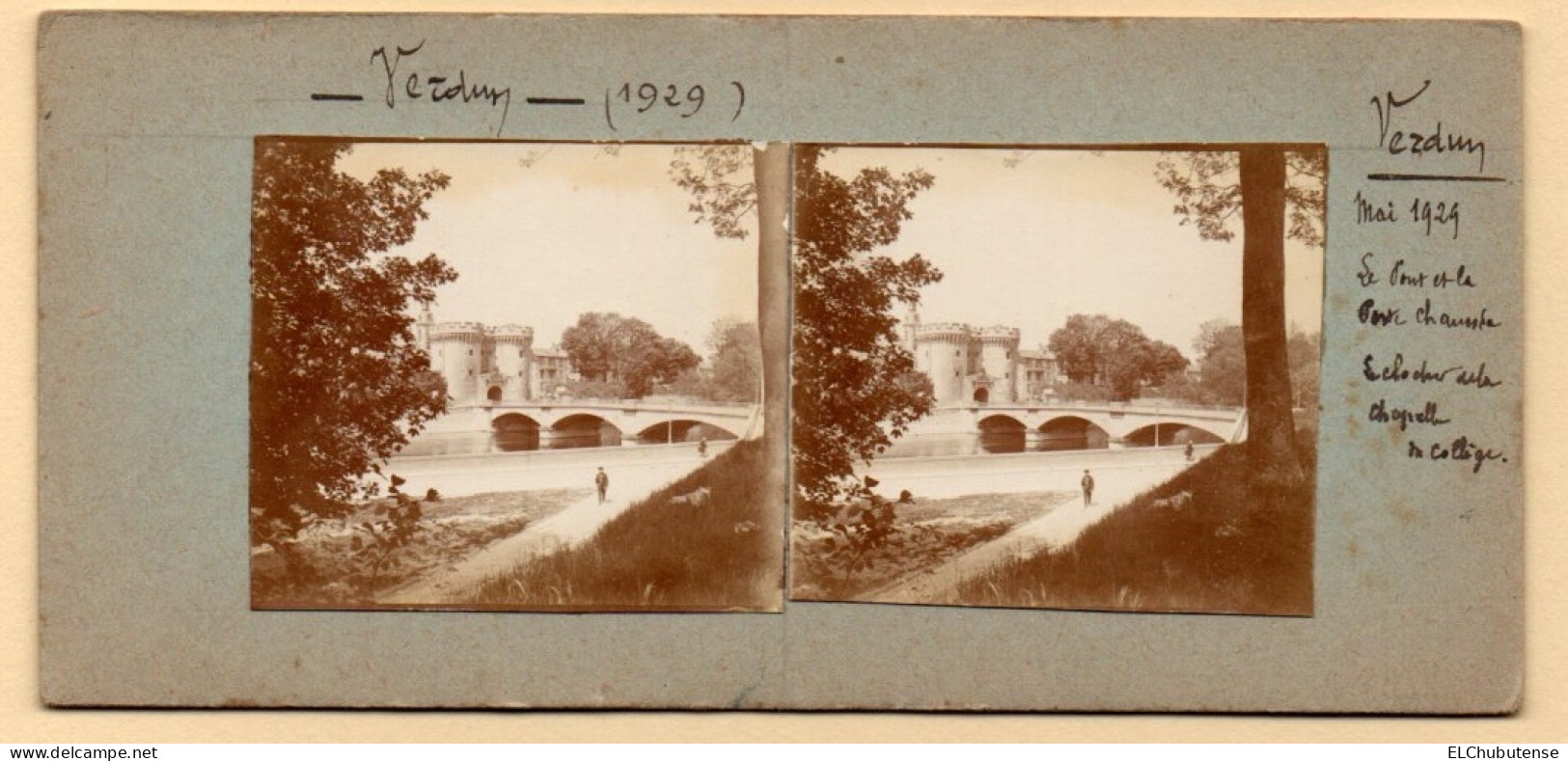 Photos Stéréo Reconstruction Quai De Londres - Pont Et Porte Chaussée - Verdun Meuse Années 1920 - Photos Stéréoscopiques