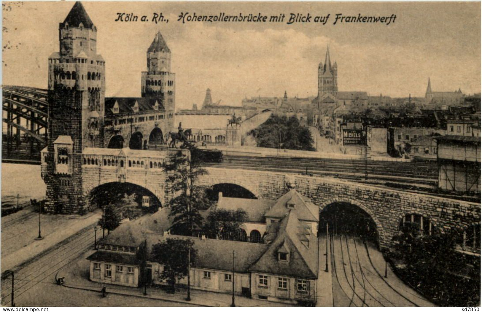 Köln, Hohenzollernbrücke Mit Blick Auf Frankenwerft - Koeln