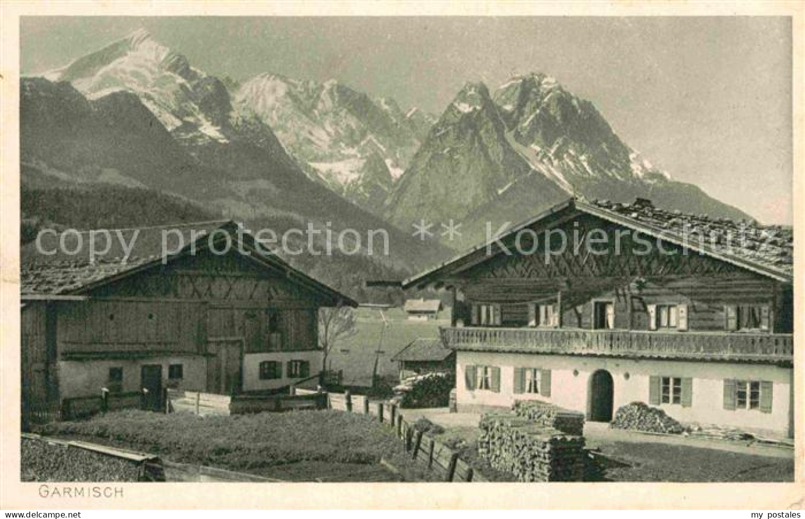 72840772 Garmisch-Partenkirchen Ortsmotiv Mit Blick Gegen Alpspitze Hoellental U - Garmisch-Partenkirchen