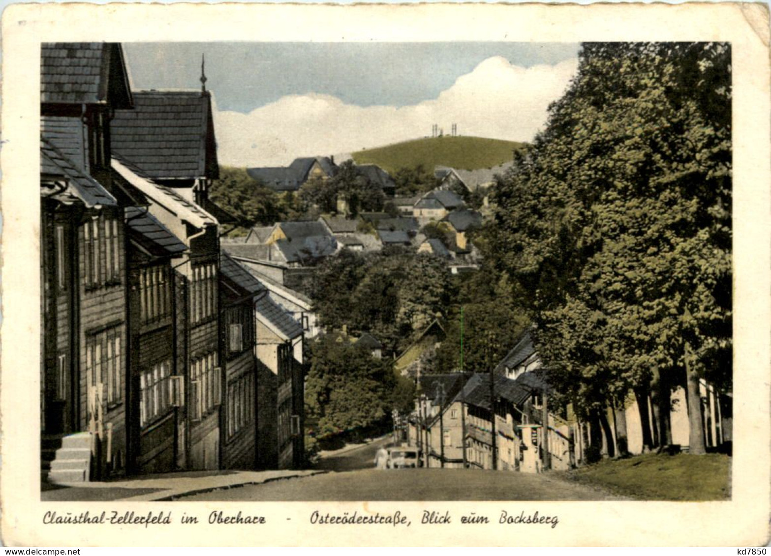 Clausthal - Zellerfeld, Osteröderstrasse, Blick Zum Bocksberg - Clausthal-Zellerfeld