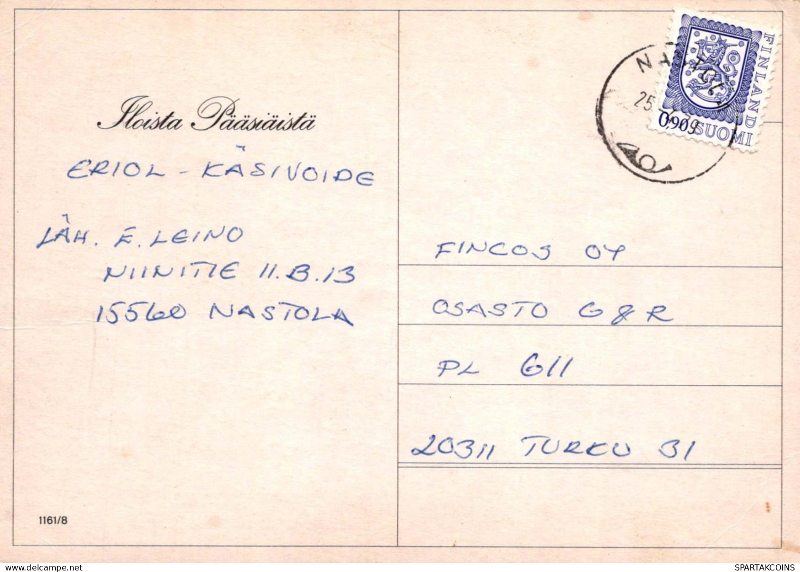 OSTERN HUHN EI Vintage Ansichtskarte Postkarte CPSM #PBO731.DE - Pâques