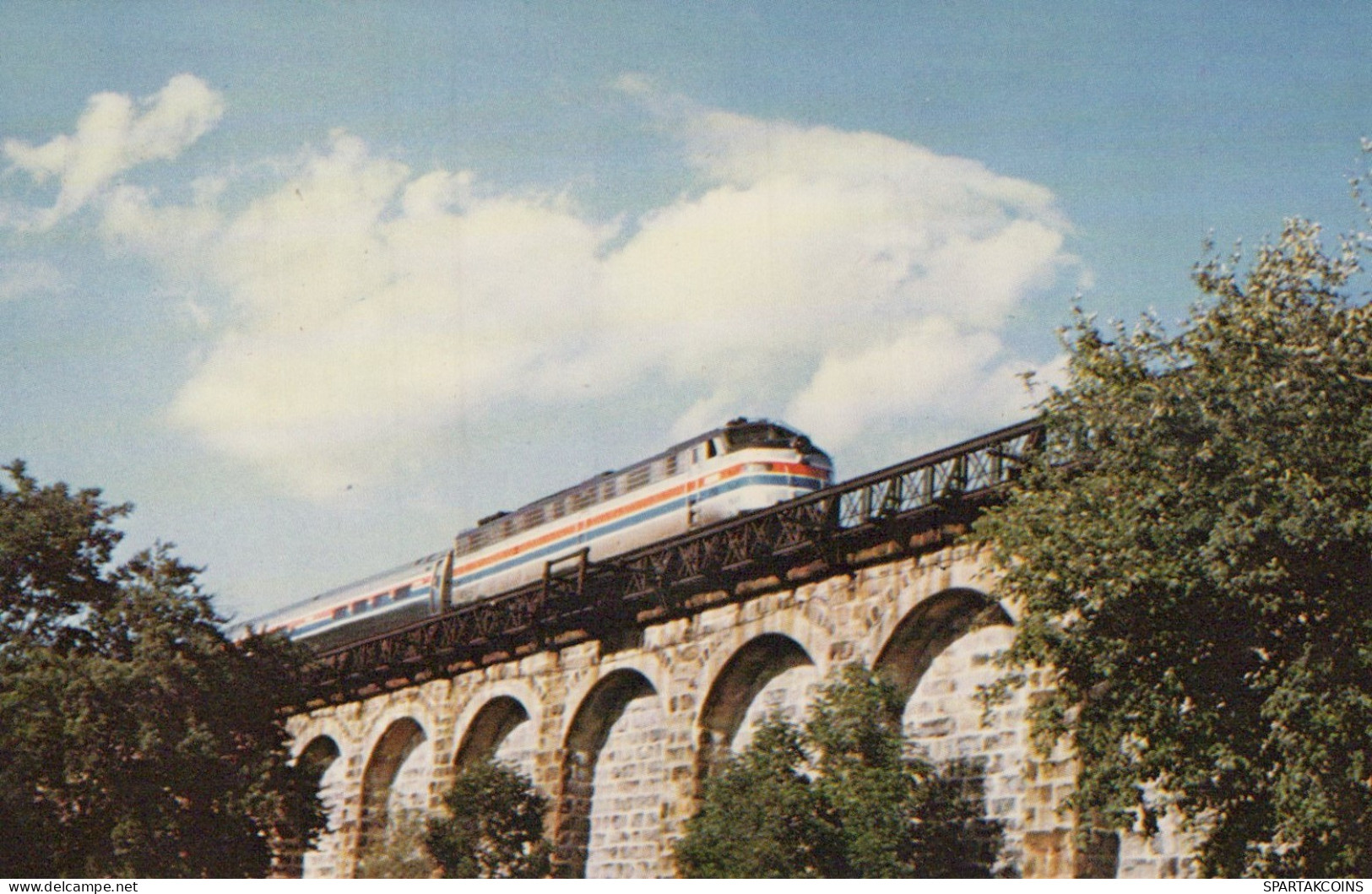 ZUG Schienenverkehr Eisenbahnen Vintage Ansichtskarte Postkarte CPSMF #PAA547.DE - Treinen