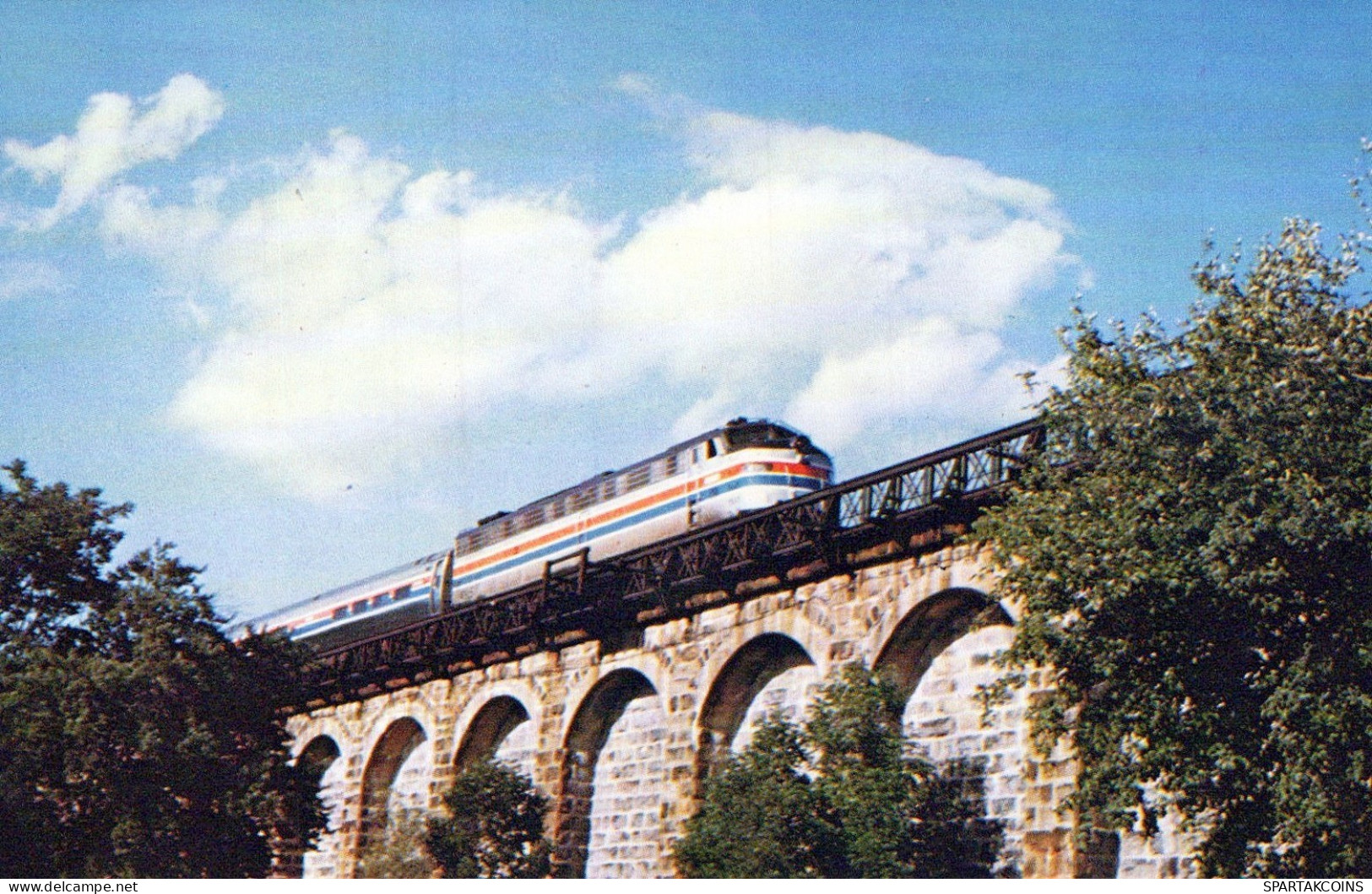 ZUG Schienenverkehr Eisenbahnen Vintage Ansichtskarte Postkarte CPSMF #PAA547.DE - Treinen