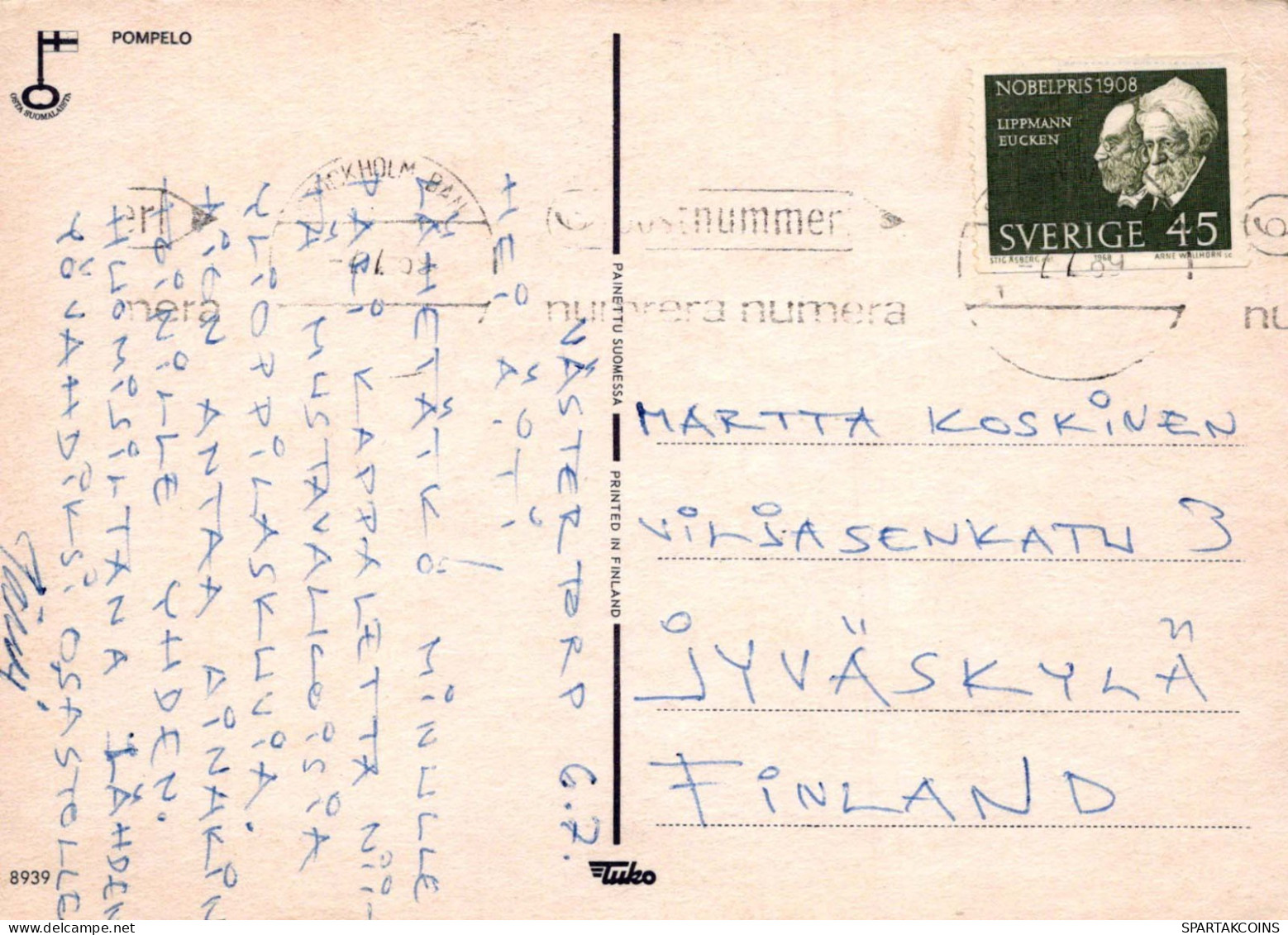 HUMOR DIBUJOS ANIMADOS Vintage Tarjeta Postal CPSM #PBV647.ES - Humour